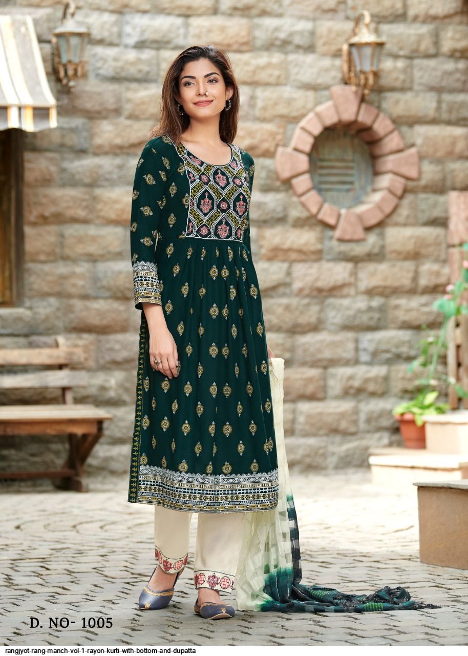 Rangjyot Rang Manch Vol 2 Wholesale Readymade Dress  Textile Zone
