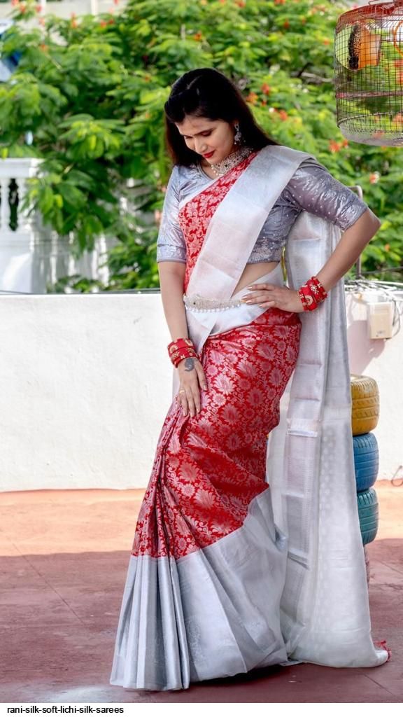 RANI SILK SOFT LICHI SILK SAREES