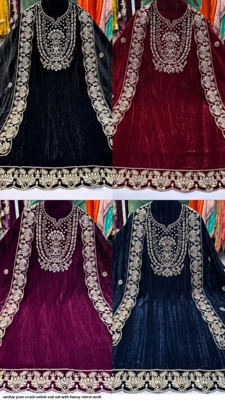 Ranihar Crush Velvet Suit