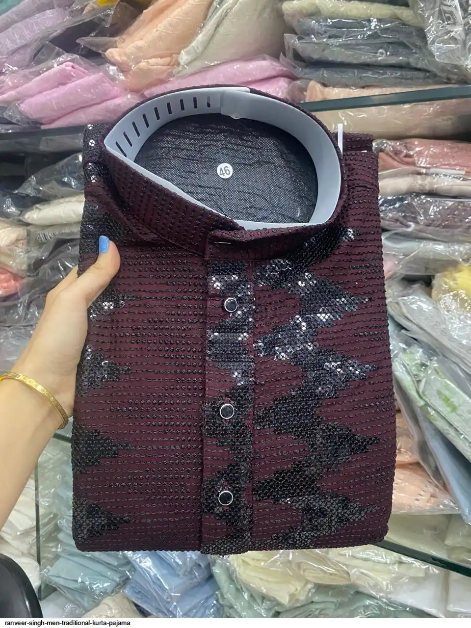 RANVEER SINGH MEN TRADITIONAL KURTA PAJAMA E