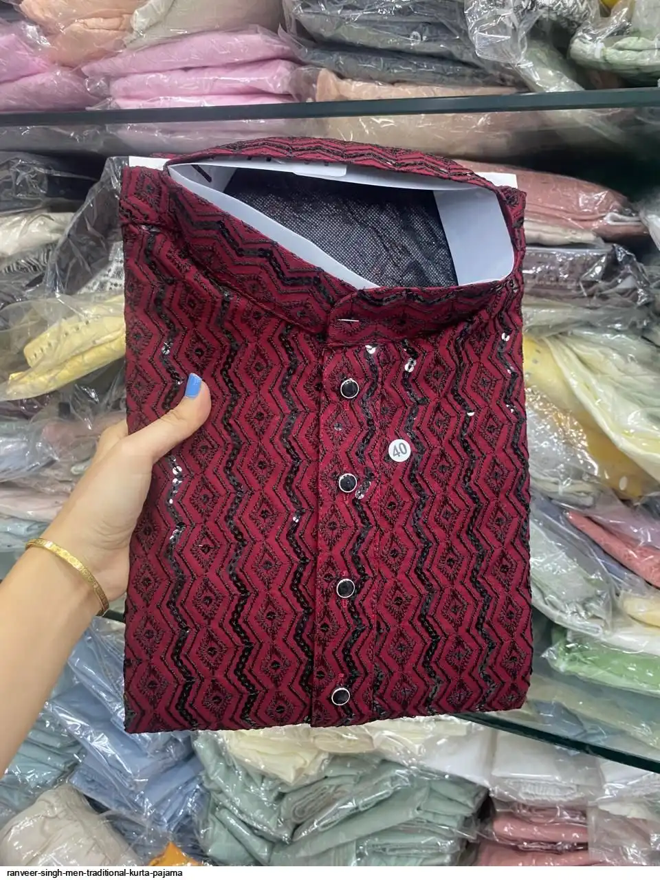 RANVEER SINGH MEN TRADITIONAL KURTA PAJAMA H