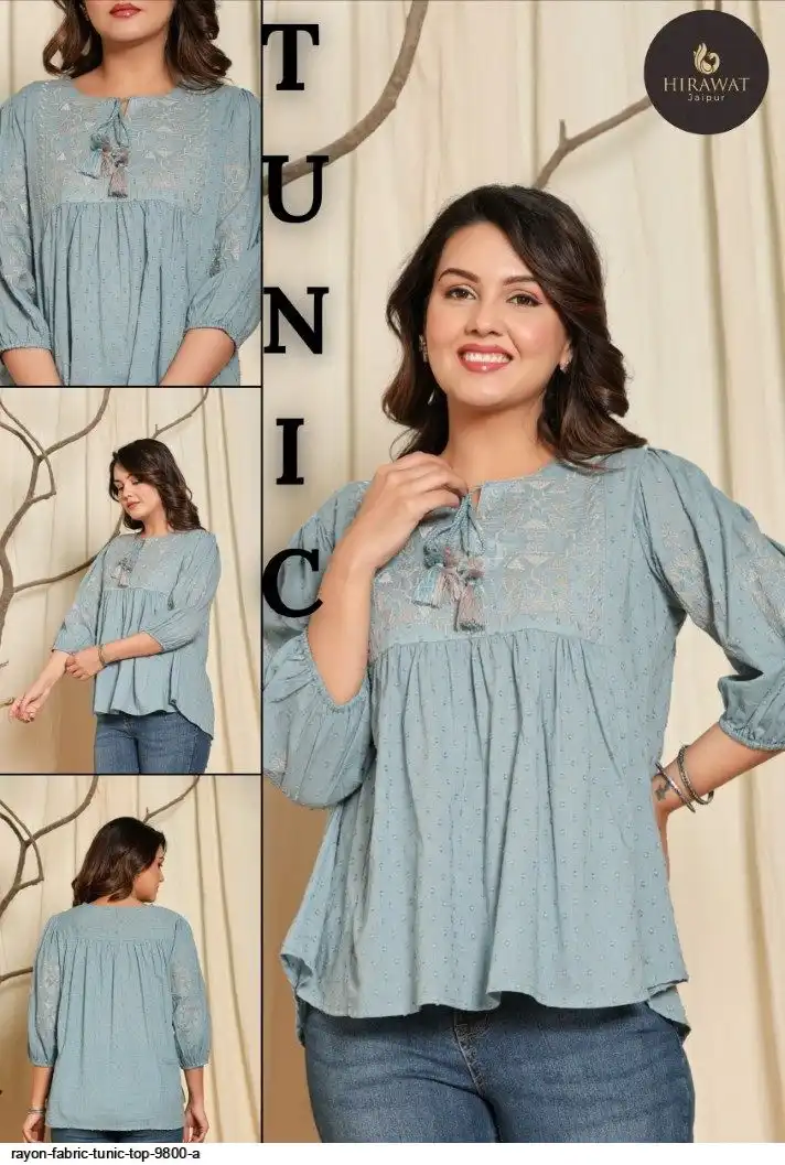 Tunique Femme Dégriffée Turquoise, Taille 38/40, Occasion Parfait état