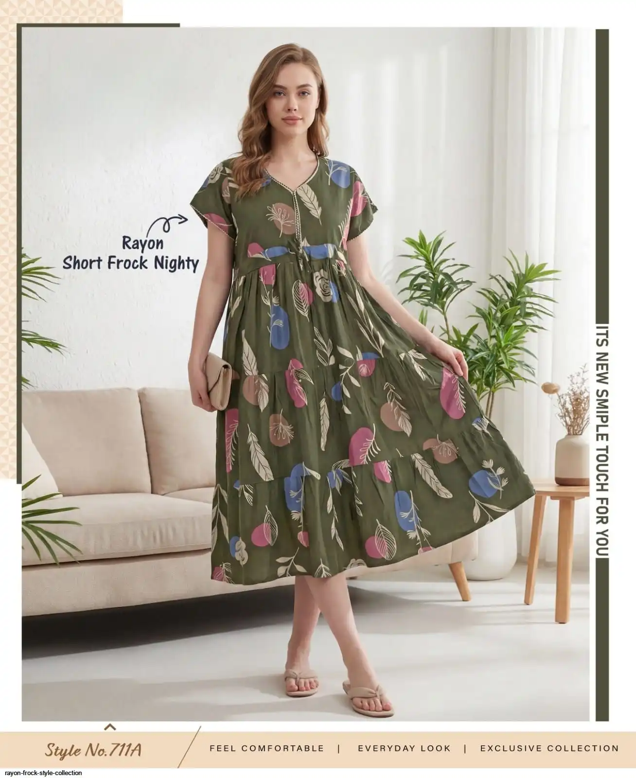 RAYON FROCK STYLE COLLECTION A