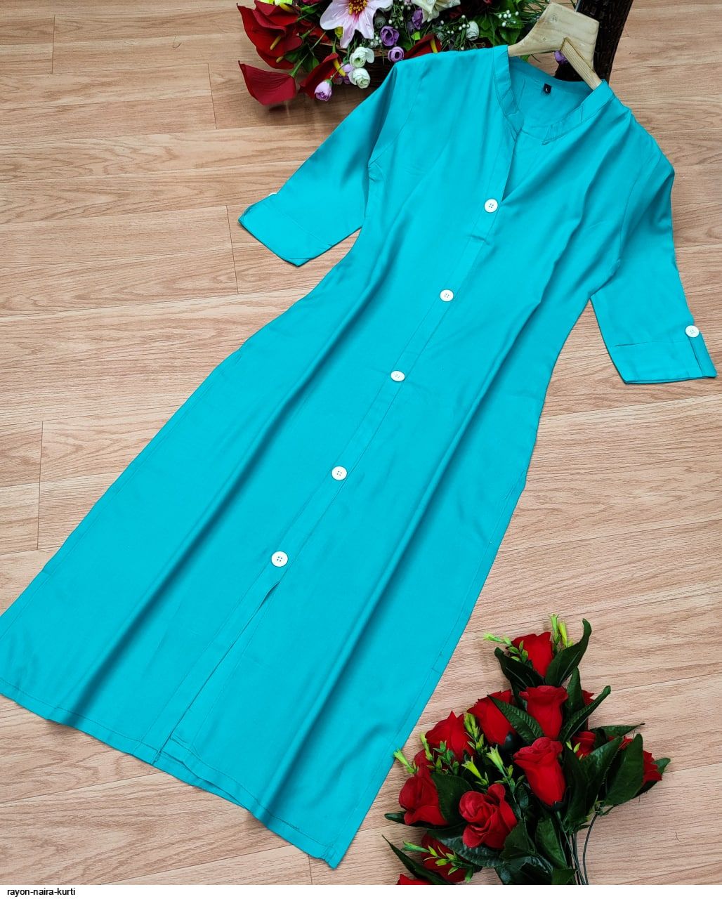 RAYON NAIRA KURTI F