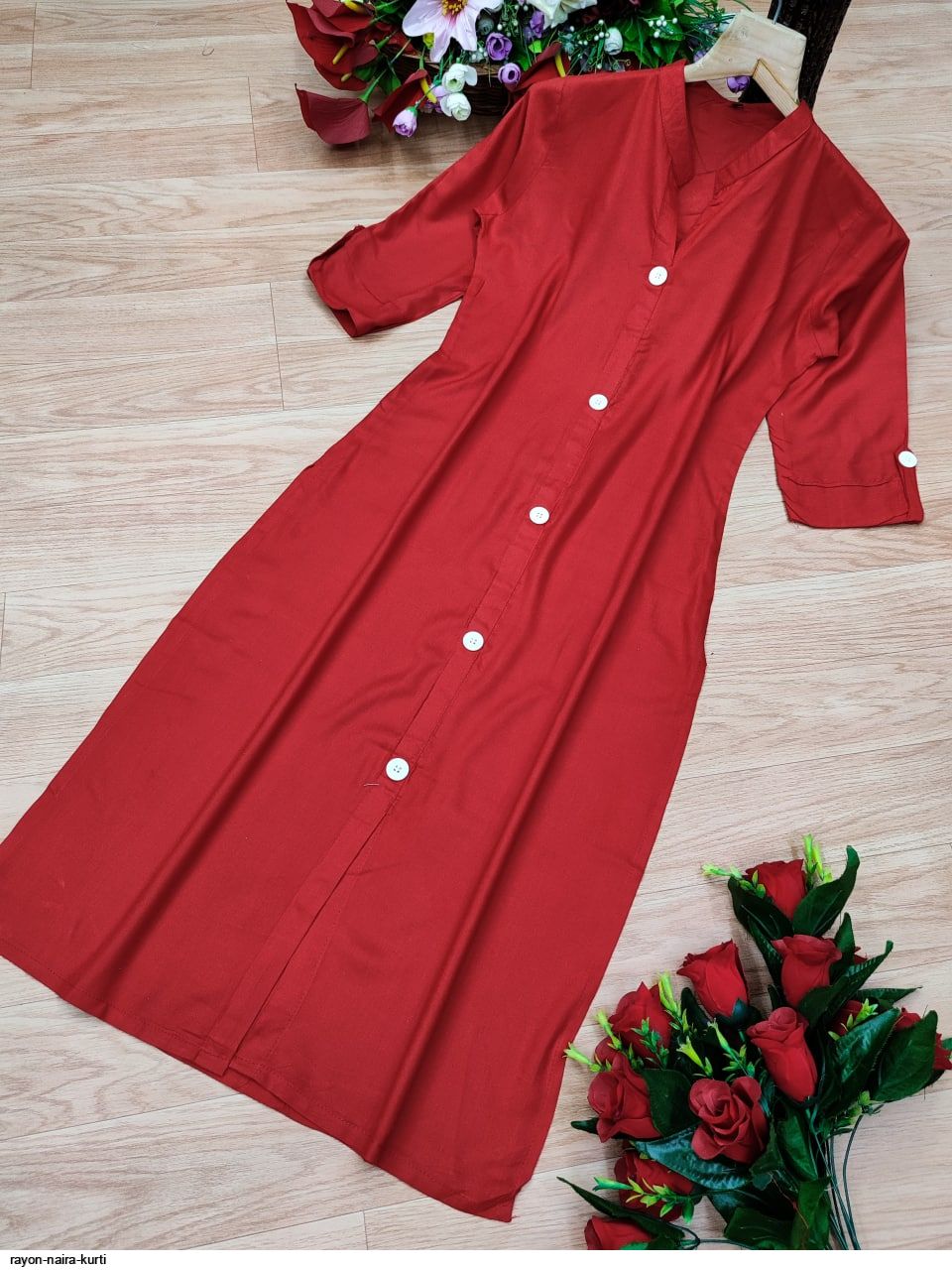 RAYON NAIRA KURTI A