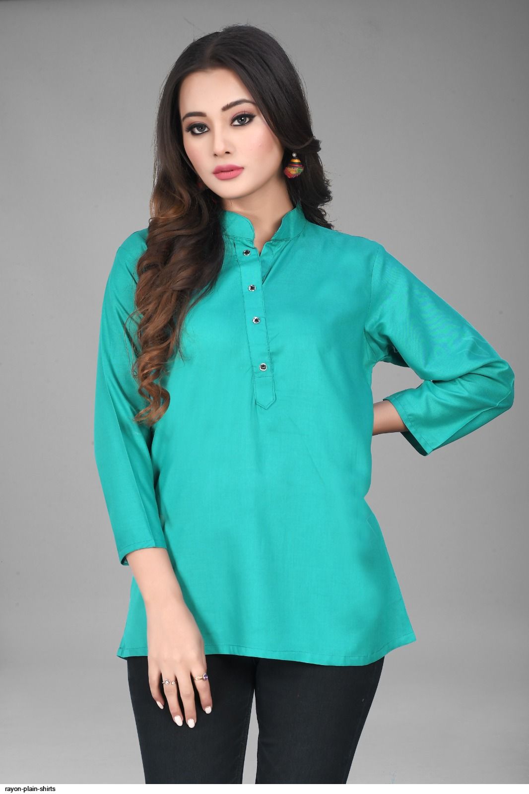 Rayon plain shirts