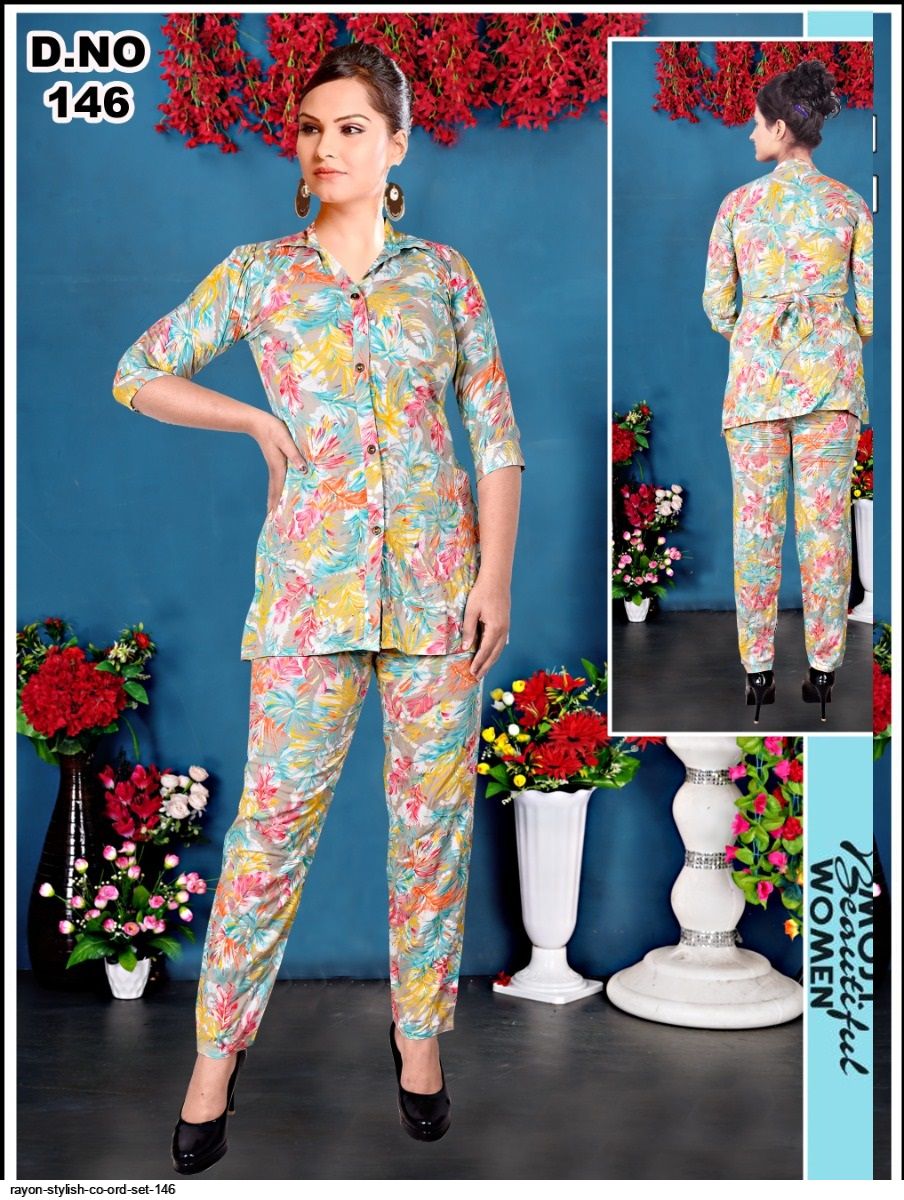 0667 Rayon Night Suit Co-ordset