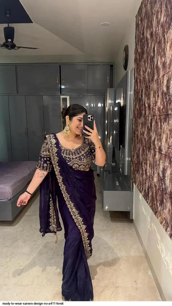READY TO WEAR SAREES DESIGN NO A411 FENDI 2
