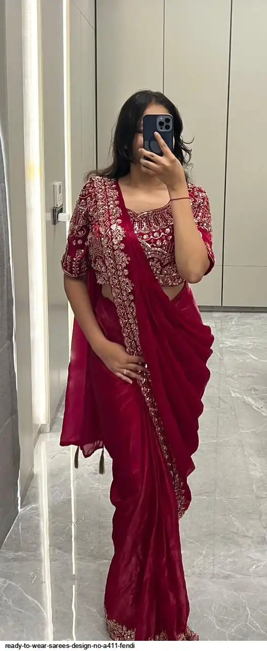 READY TO WEAR SAREES DESIGN NO A411 FENDI 3