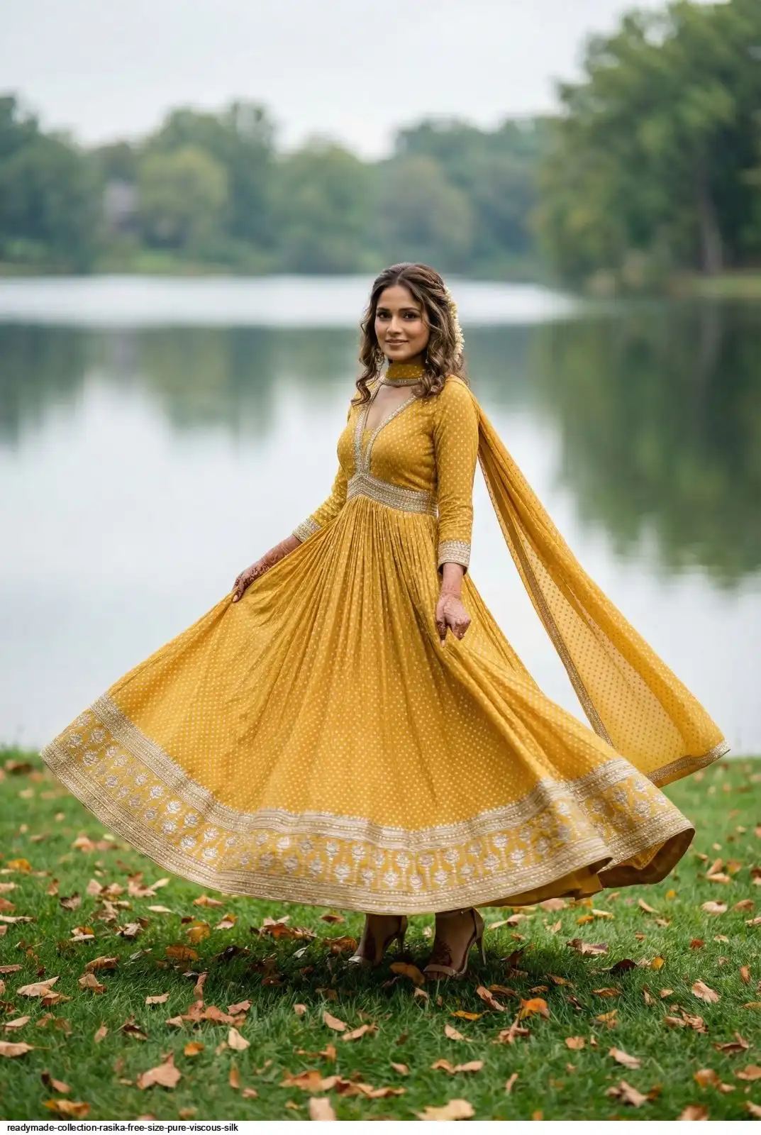 READYMADE COLLECTION RASIKA FREE SIZE PURE VISCOUS SILK 1