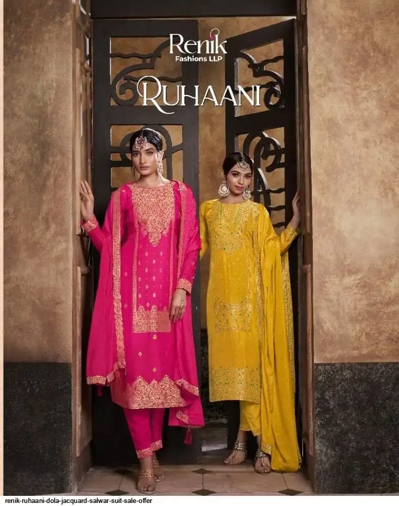 RENIK RUHAANI DOLA JACQUARD SALWAR SUIT SALE OFFER