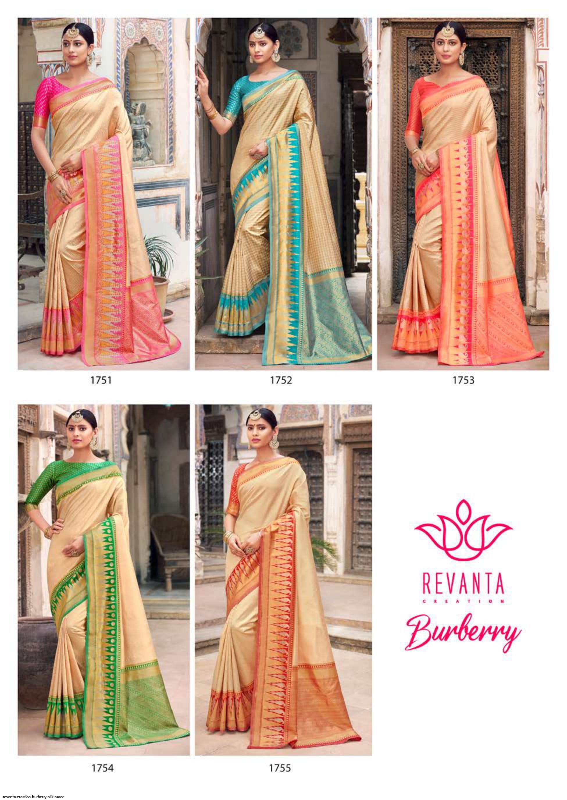 revanta creation BURBERRY Silk saree