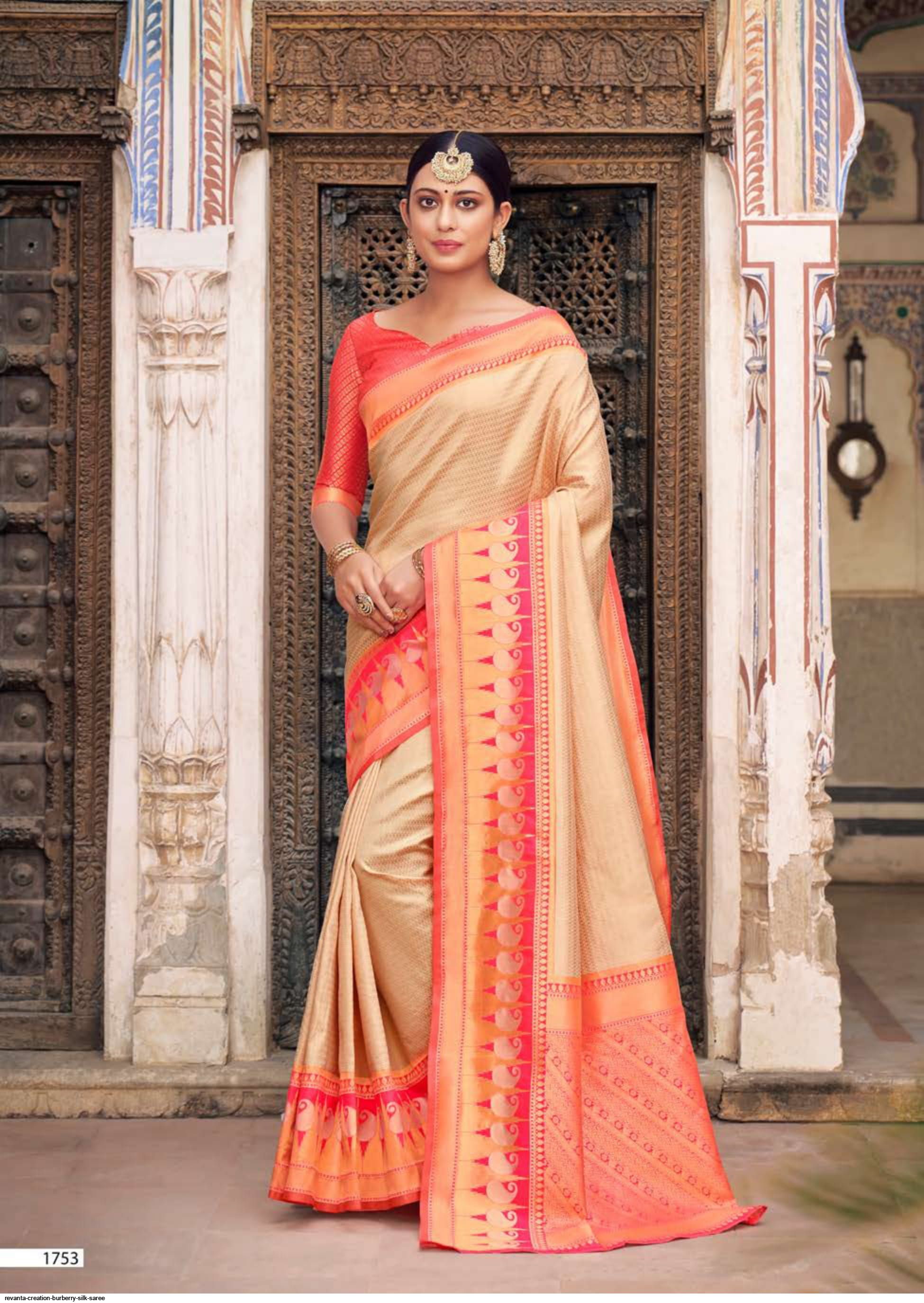 revanta creation BURBERRY Silk saree