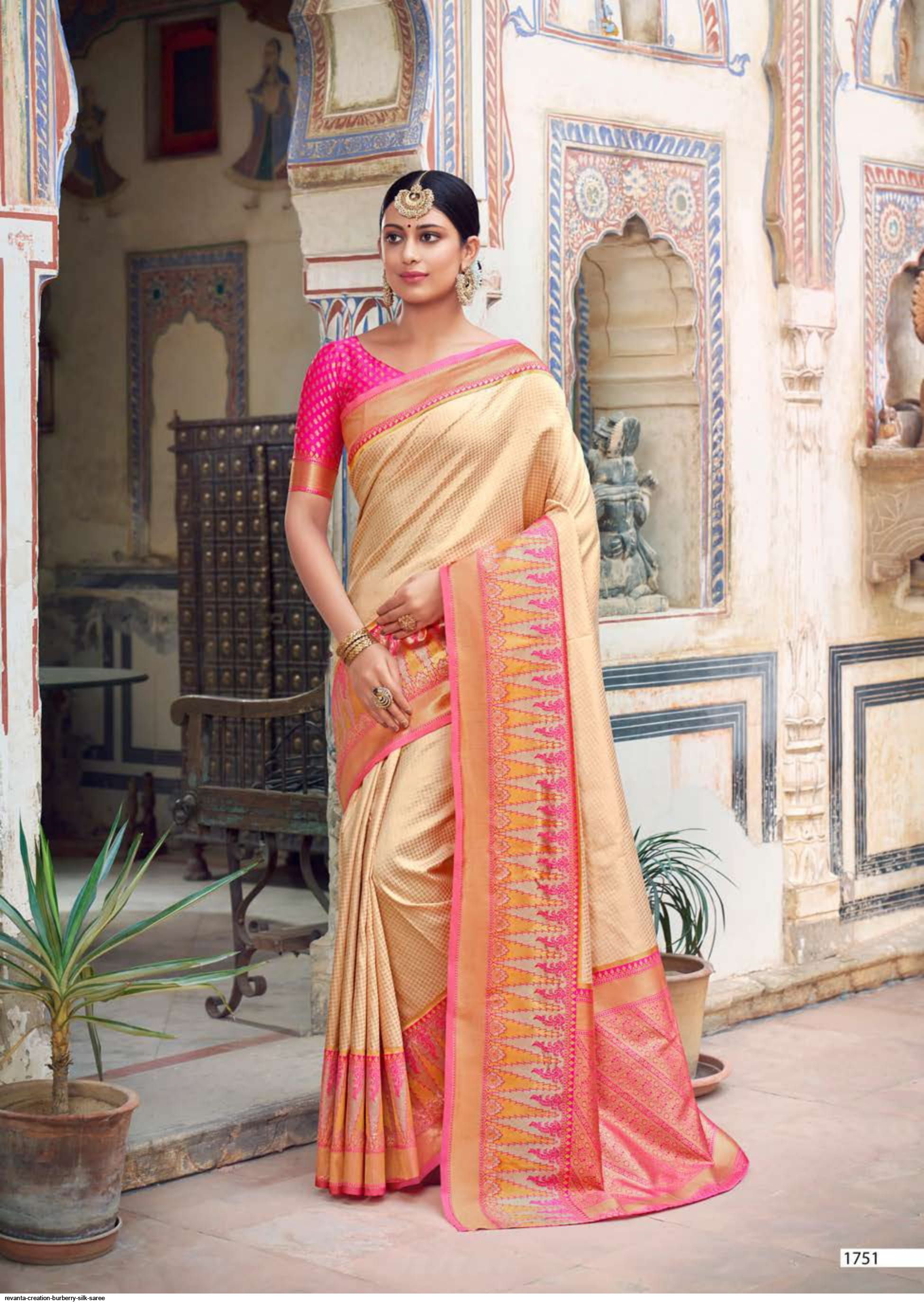 revanta creation BURBERRY Silk saree