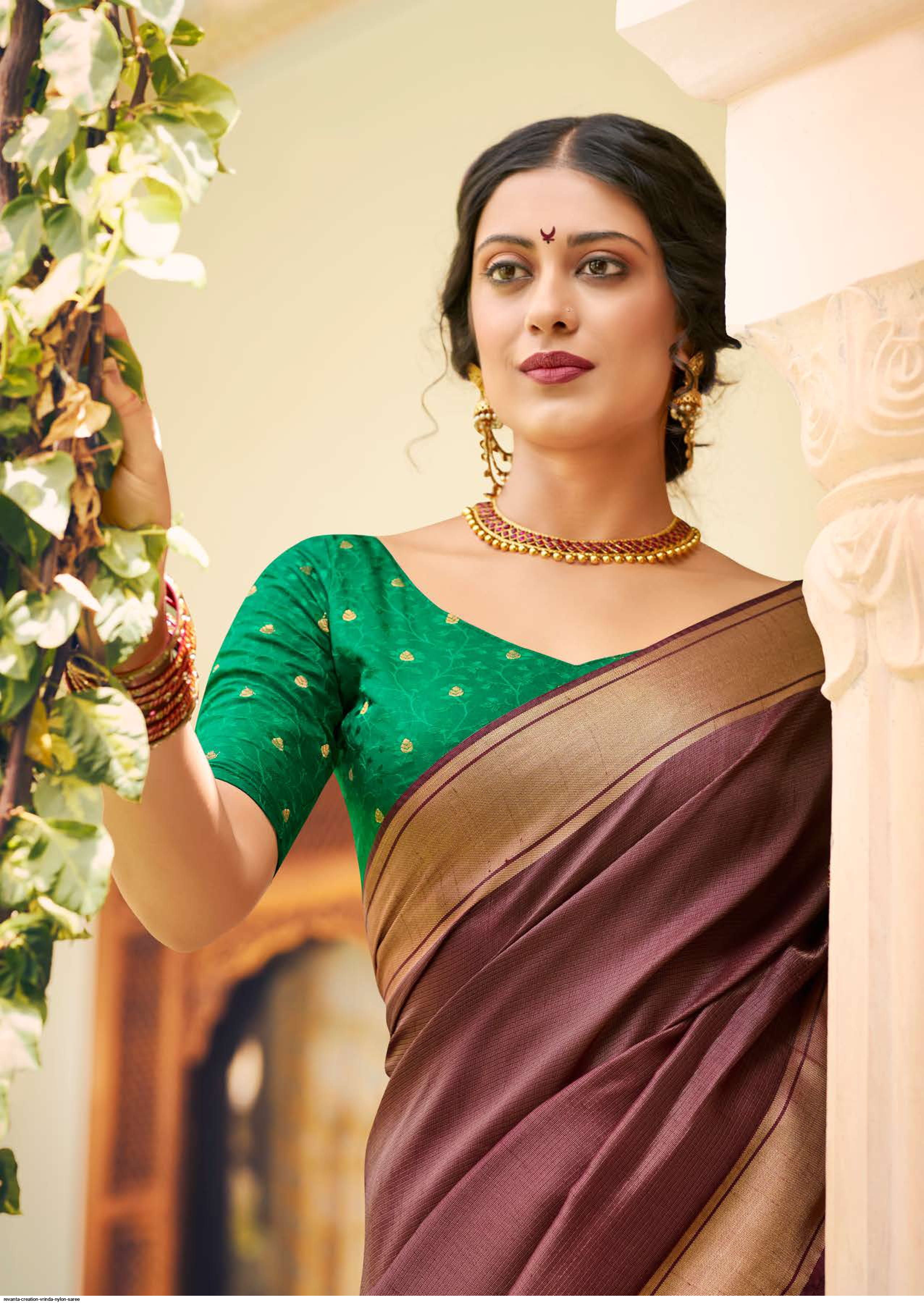 revanta creation vrinda NYLON saree
