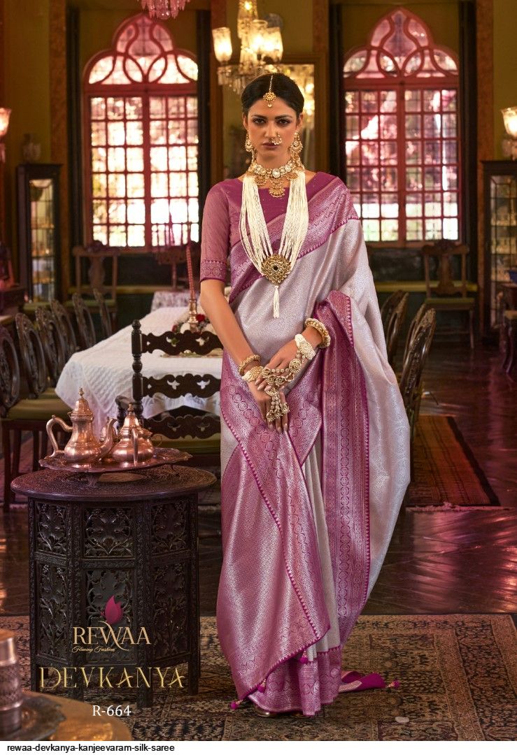 REWAA DEVKANYA KANJEEVARAM SILK SAREE
