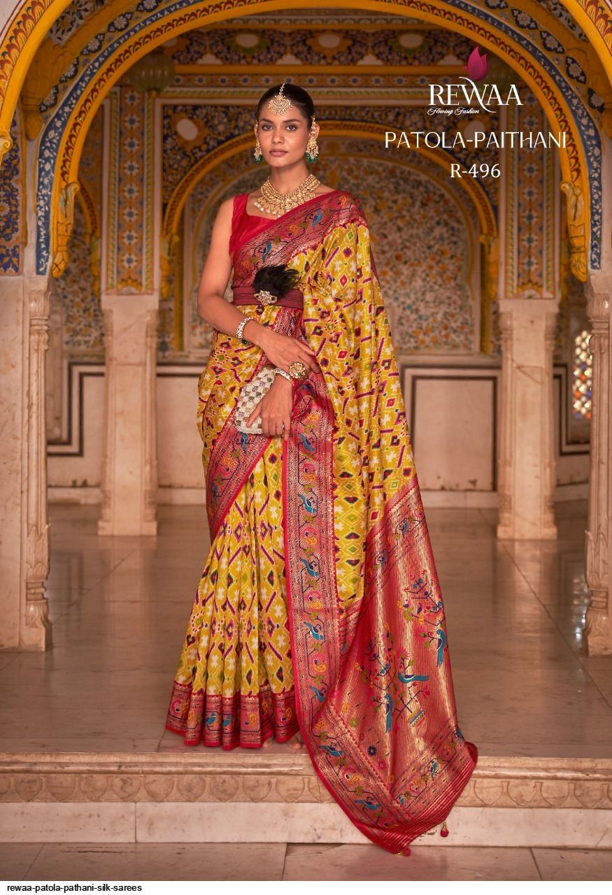 Multi Color Patola Silk Saree (S0667)