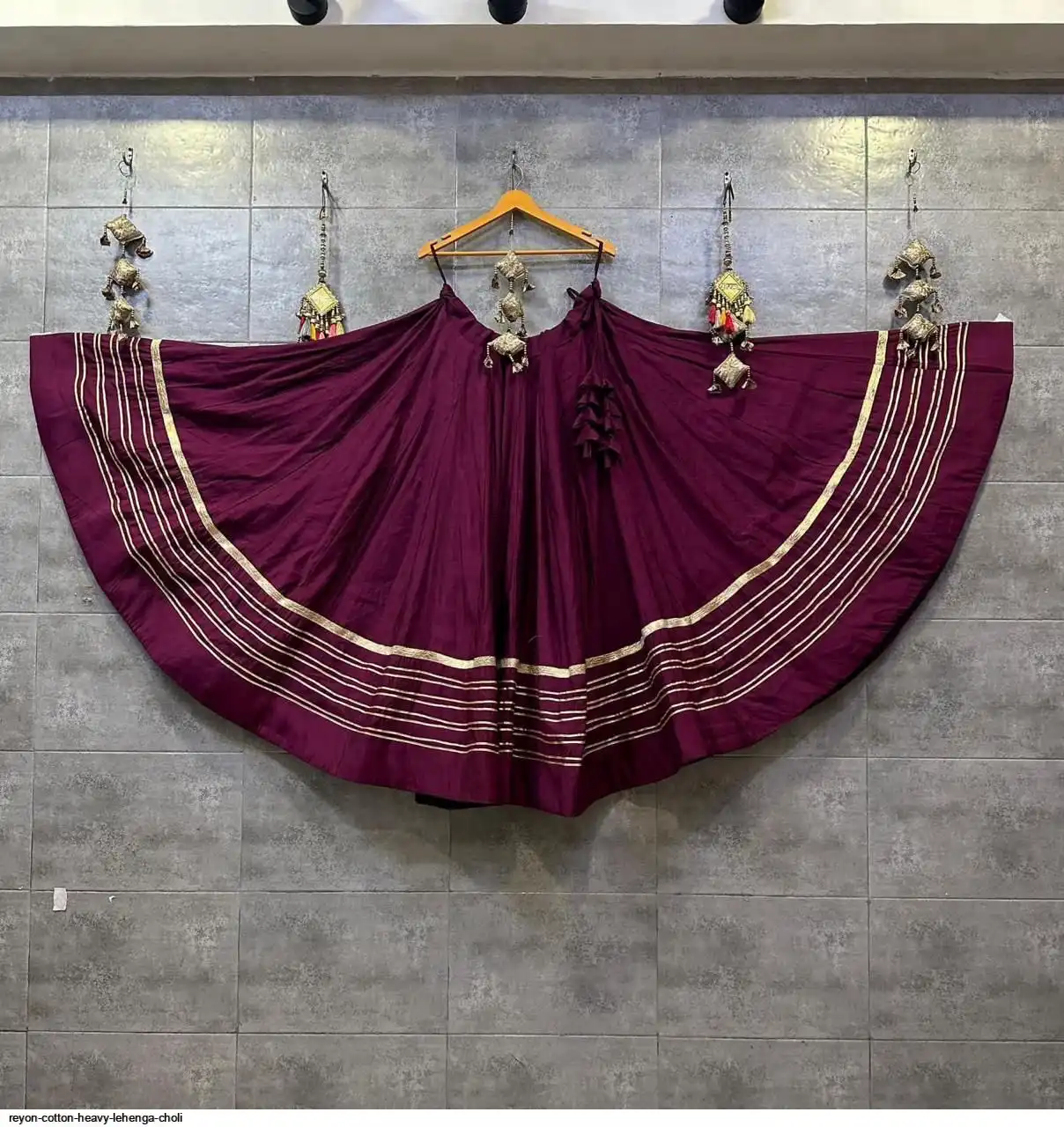 REYON COTTON HEAVY LEHENGA CHOLI 1