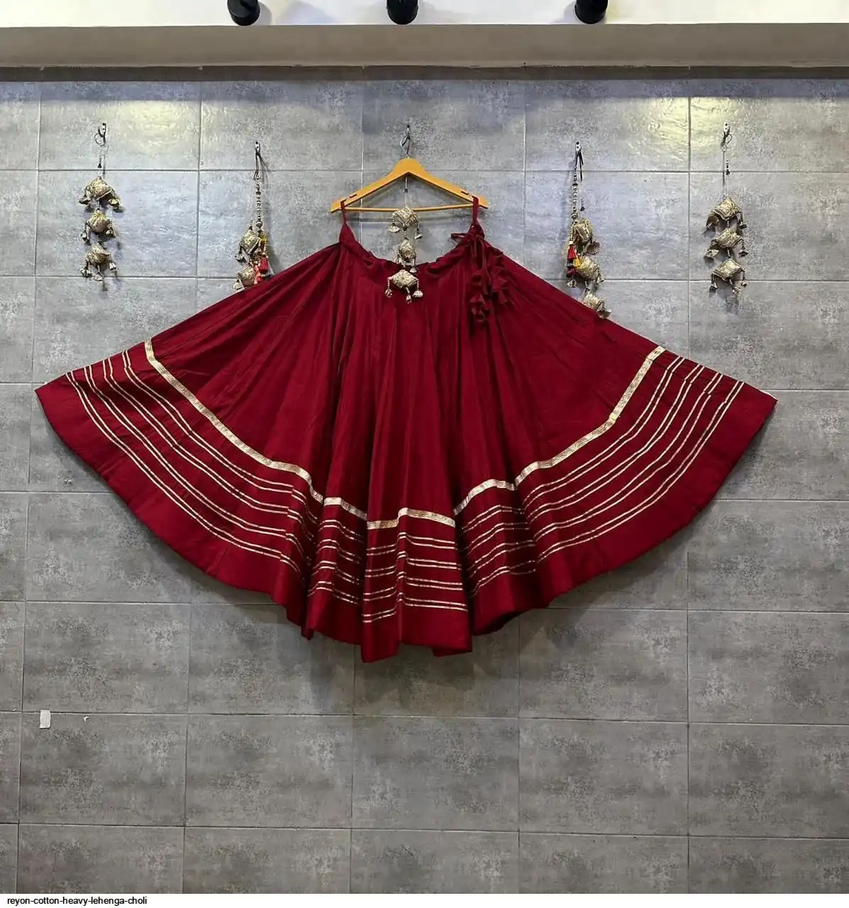 REYON COTTON HEAVY LEHENGA CHOLI 6