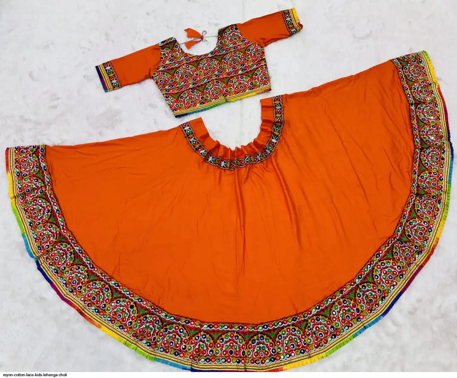 REYON COTTON LACE KIDS LEHENGA CHOLI 2