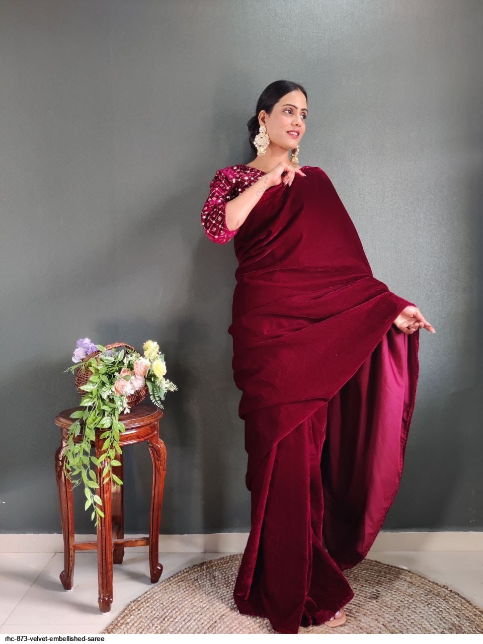 Rabani & Rakha | In the enchanting hues of Deep Red from the Chand Raat  collection, Rabani & Rakha's Embellished Saree Set is a celebration of  love—a ... | Instagram