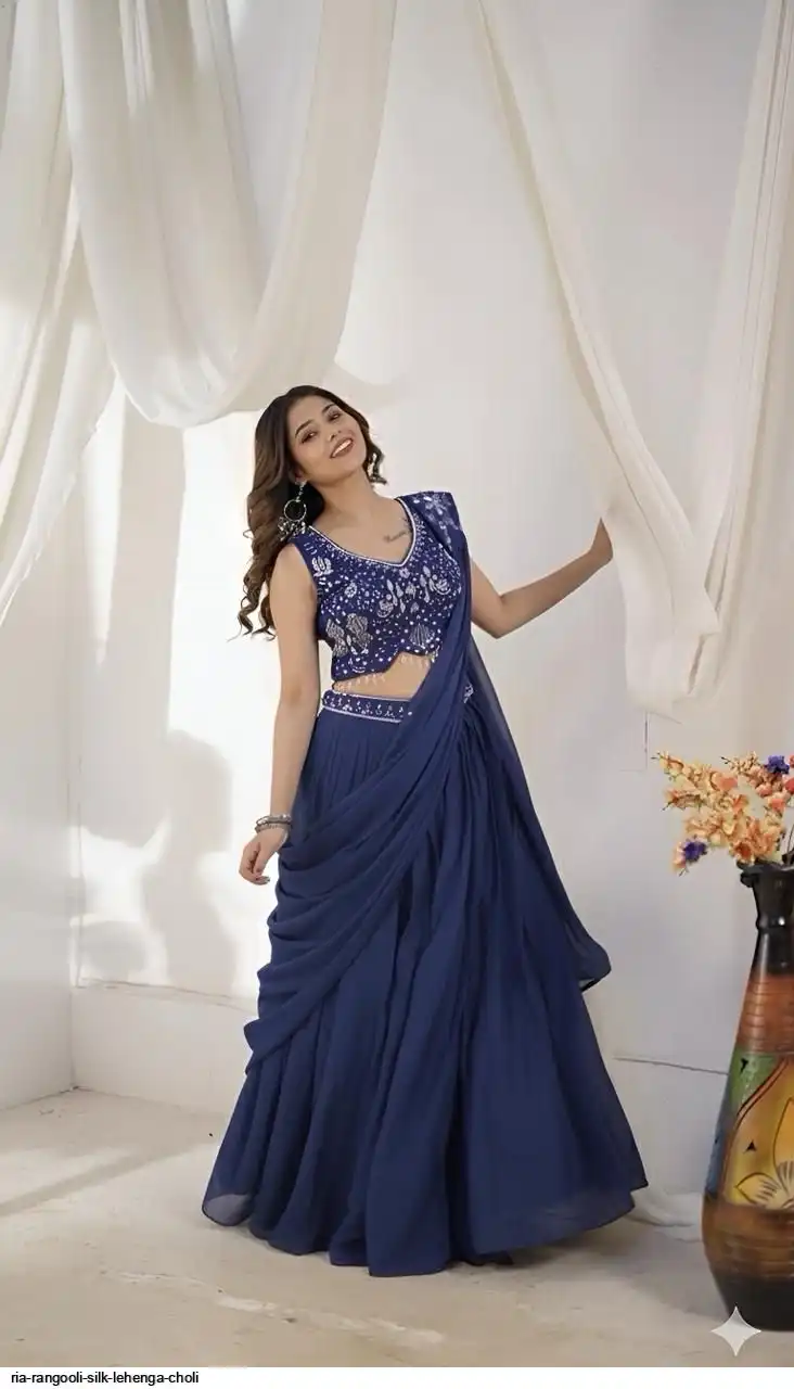 RIA RANGOOLI SILK LEHENGA CHOLI C