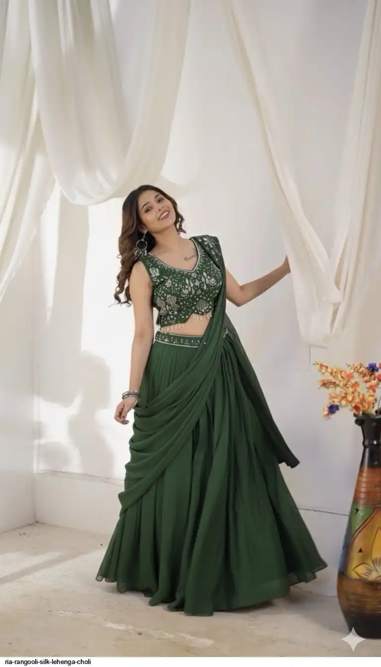 RIA RANGOOLI SILK LEHENGA CHOLI B