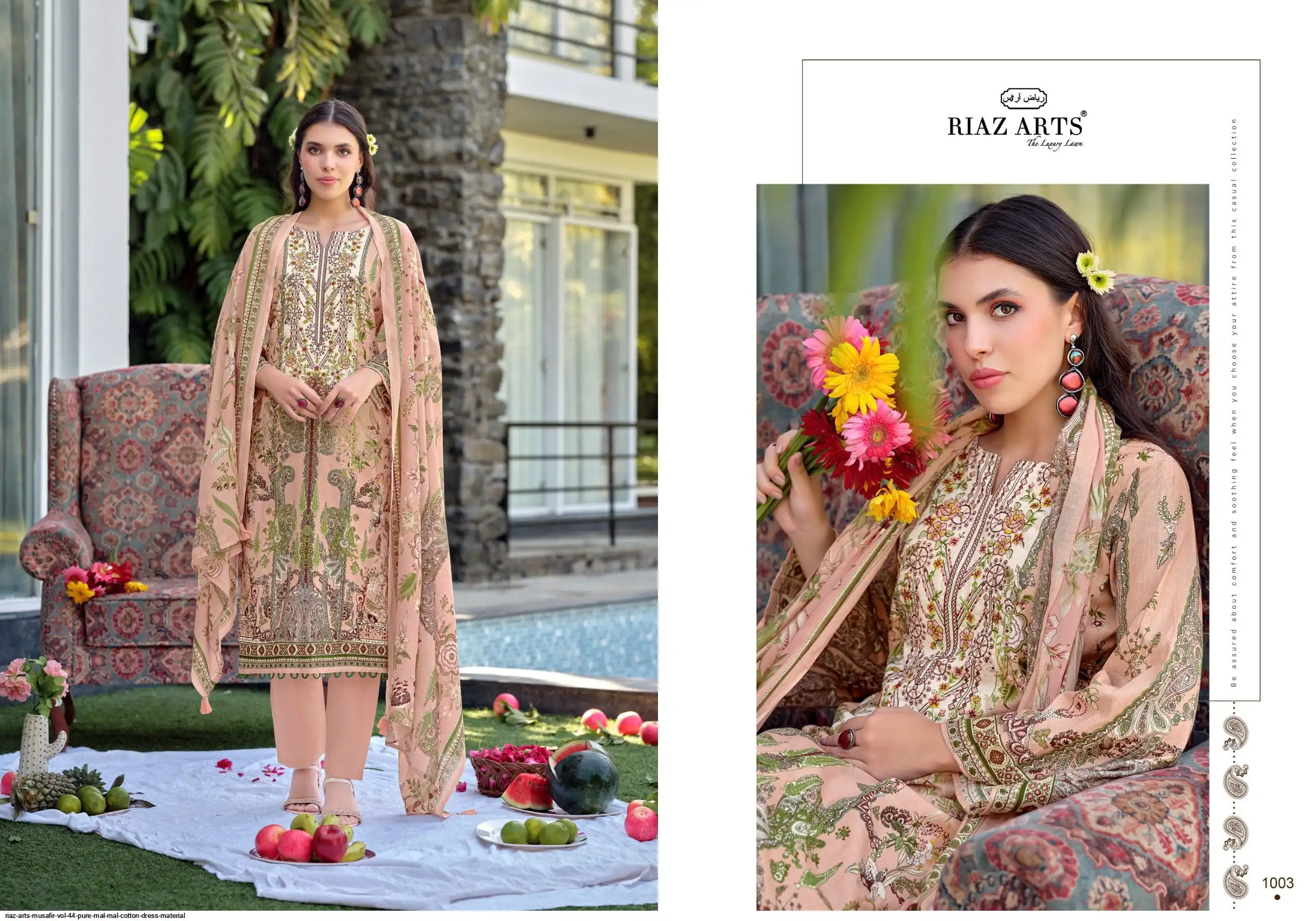 mal cotton dress material Ibiza Joree Mal Mal Cotton Laser Cutwork Dress Material