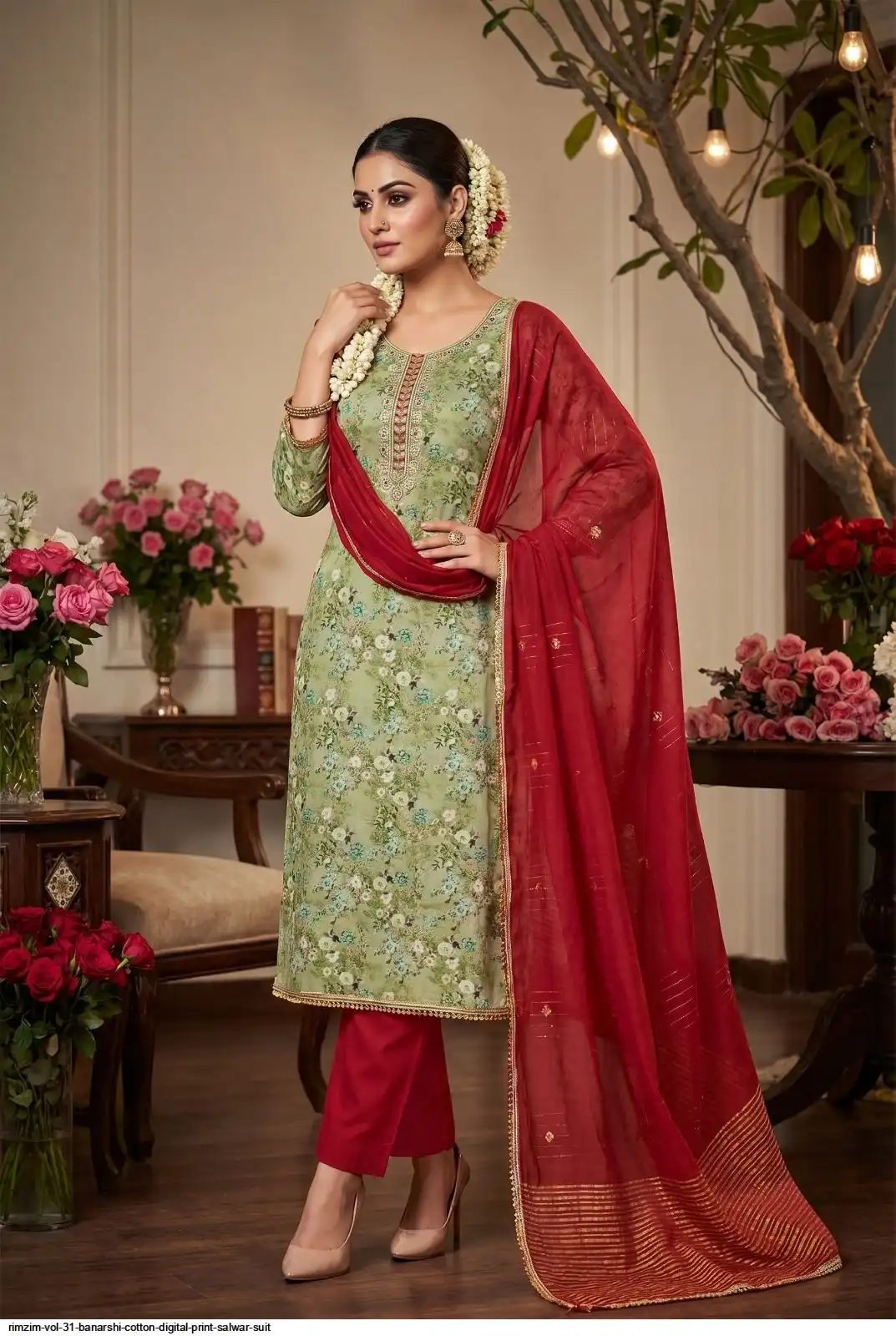 RIMZIM VOL 31 BANARSHI COTTON DIGITAL PRINT SALWAR SUIT 4