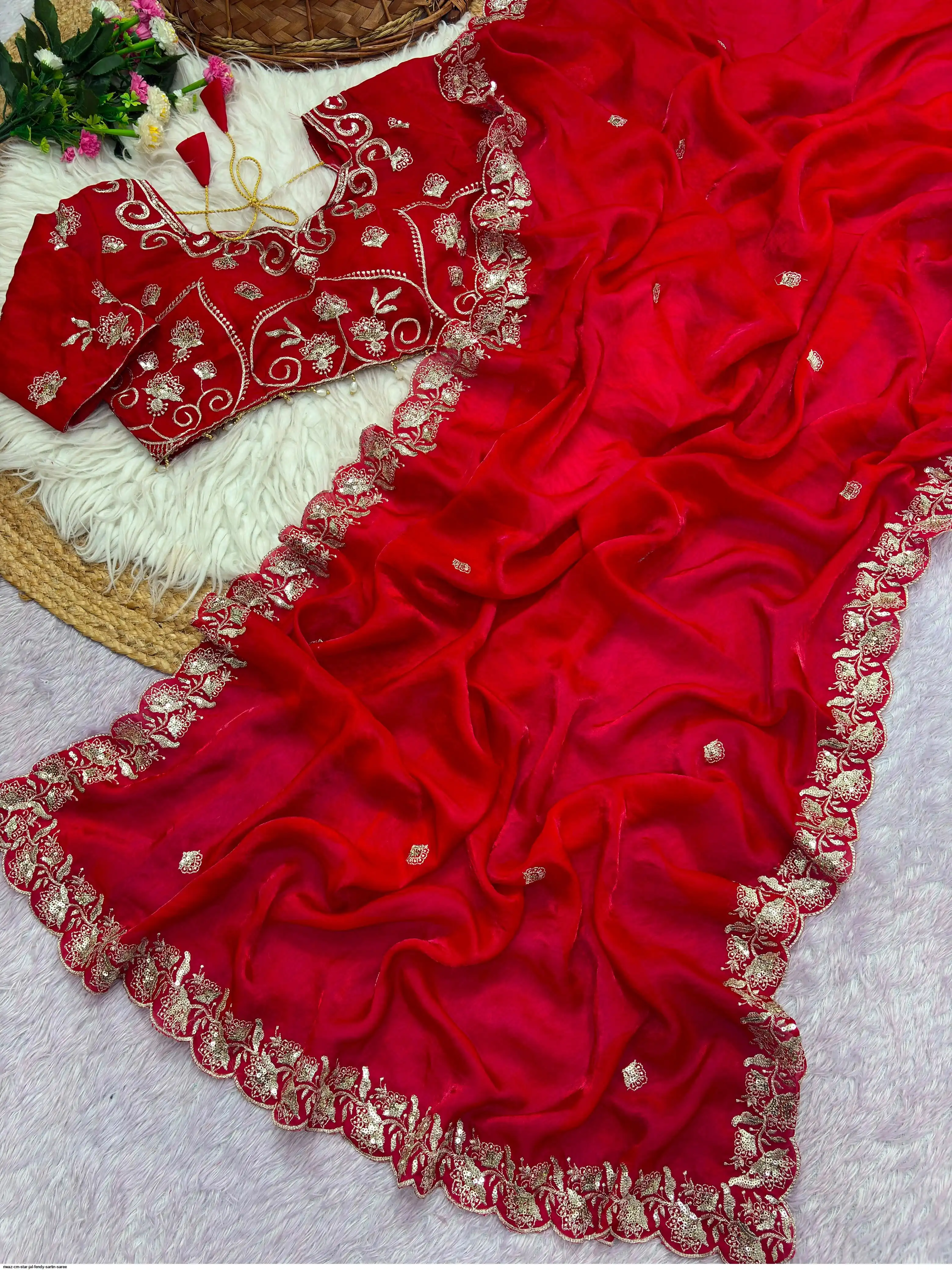 RIWAZ CM STAR JAL FENDY SARTIN SAREE 1