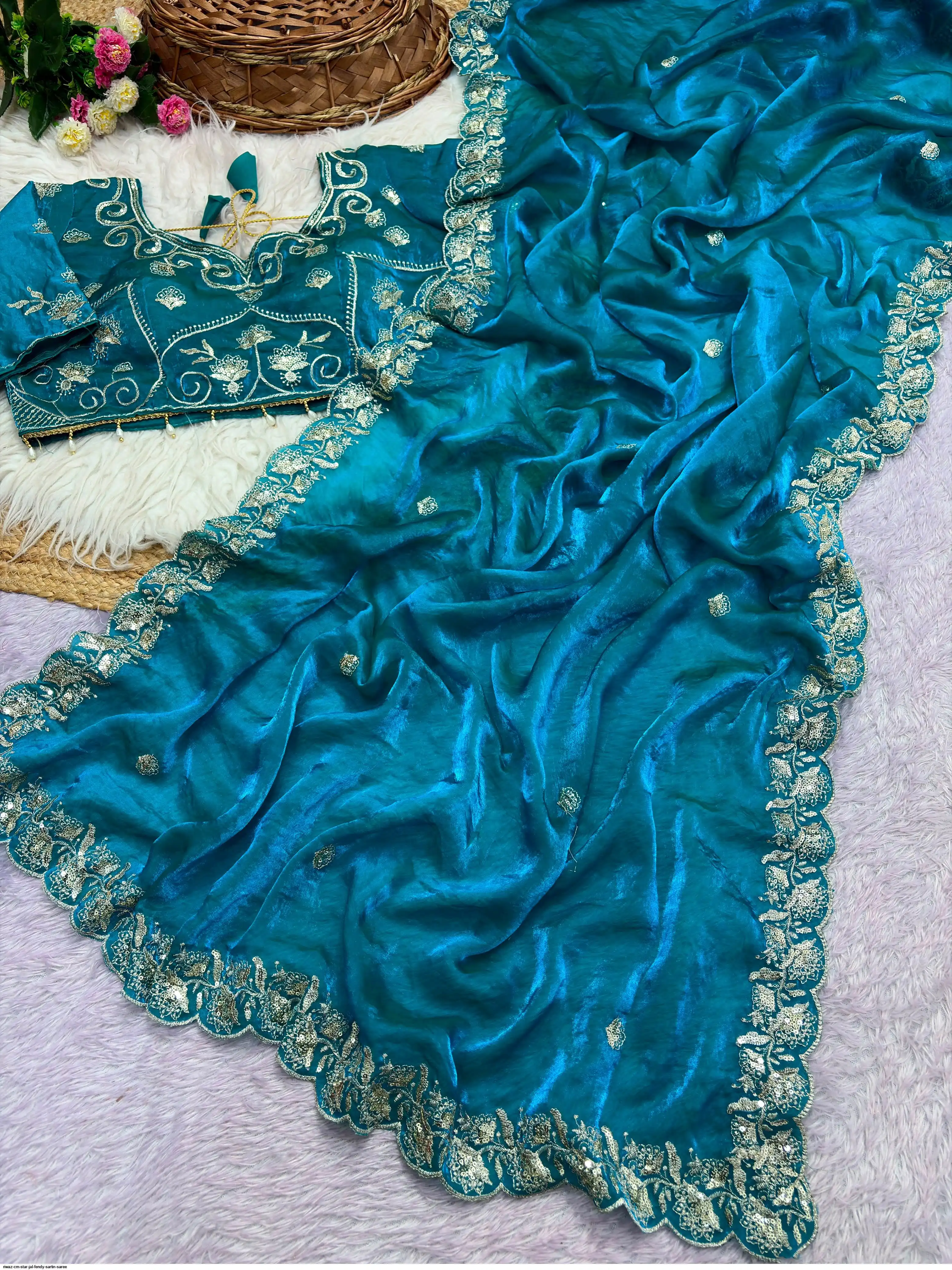 RIWAZ CM STAR JAL FENDY SARTIN SAREE 3