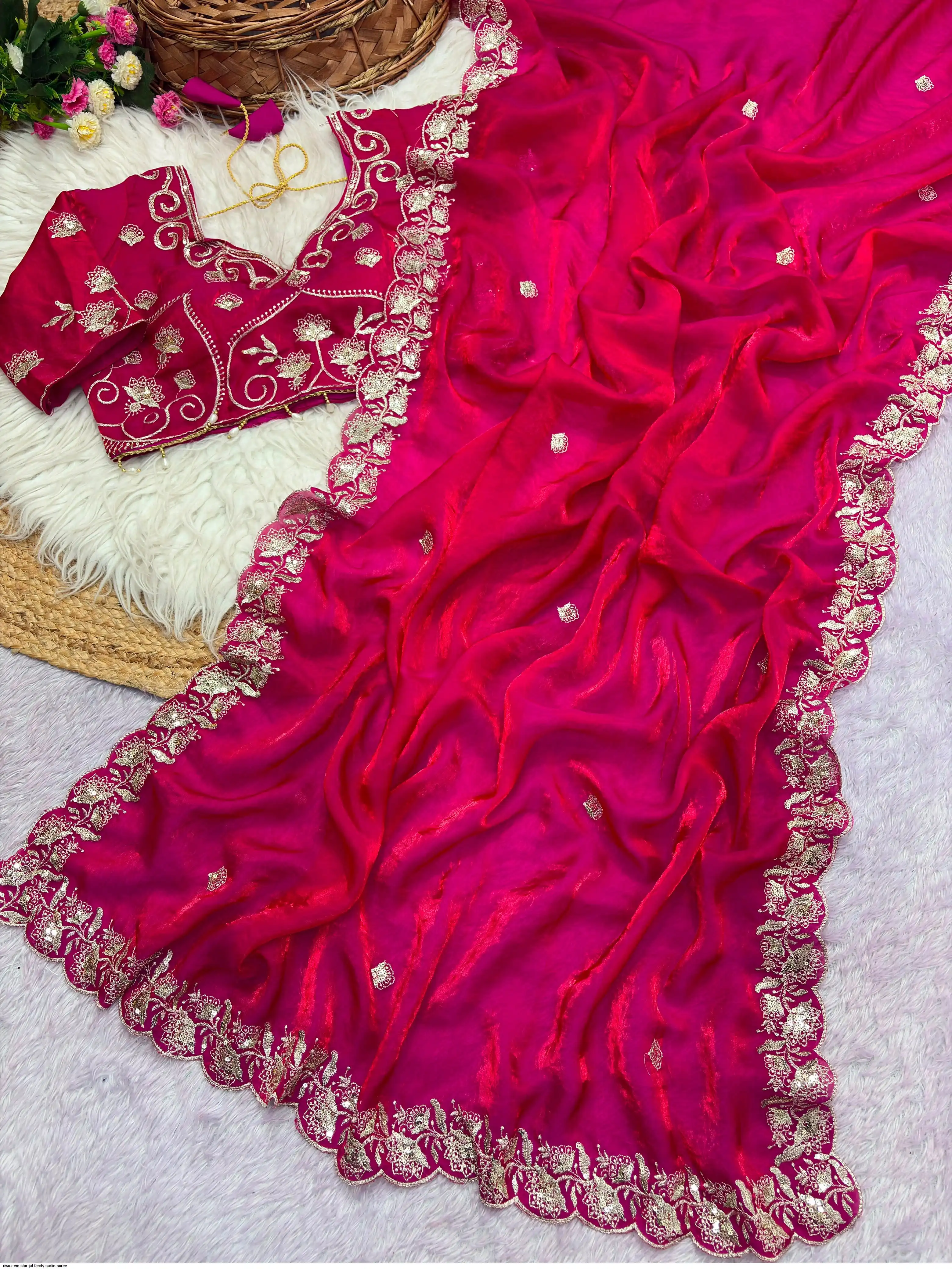 RIWAZ CM STAR JAL FENDY SARTIN SAREE 5