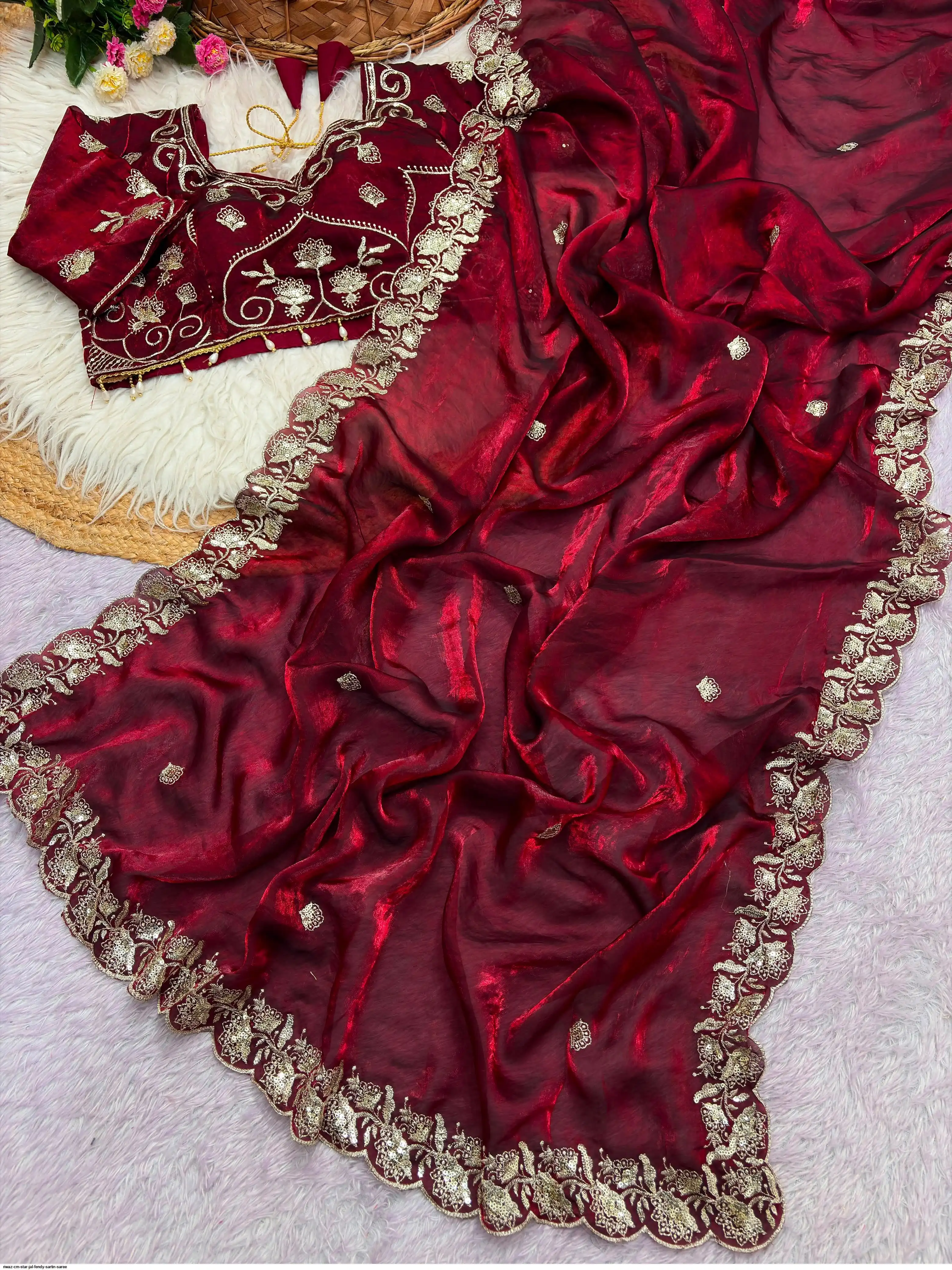 RIWAZ CM STAR JAL FENDY SARTIN SAREE 6