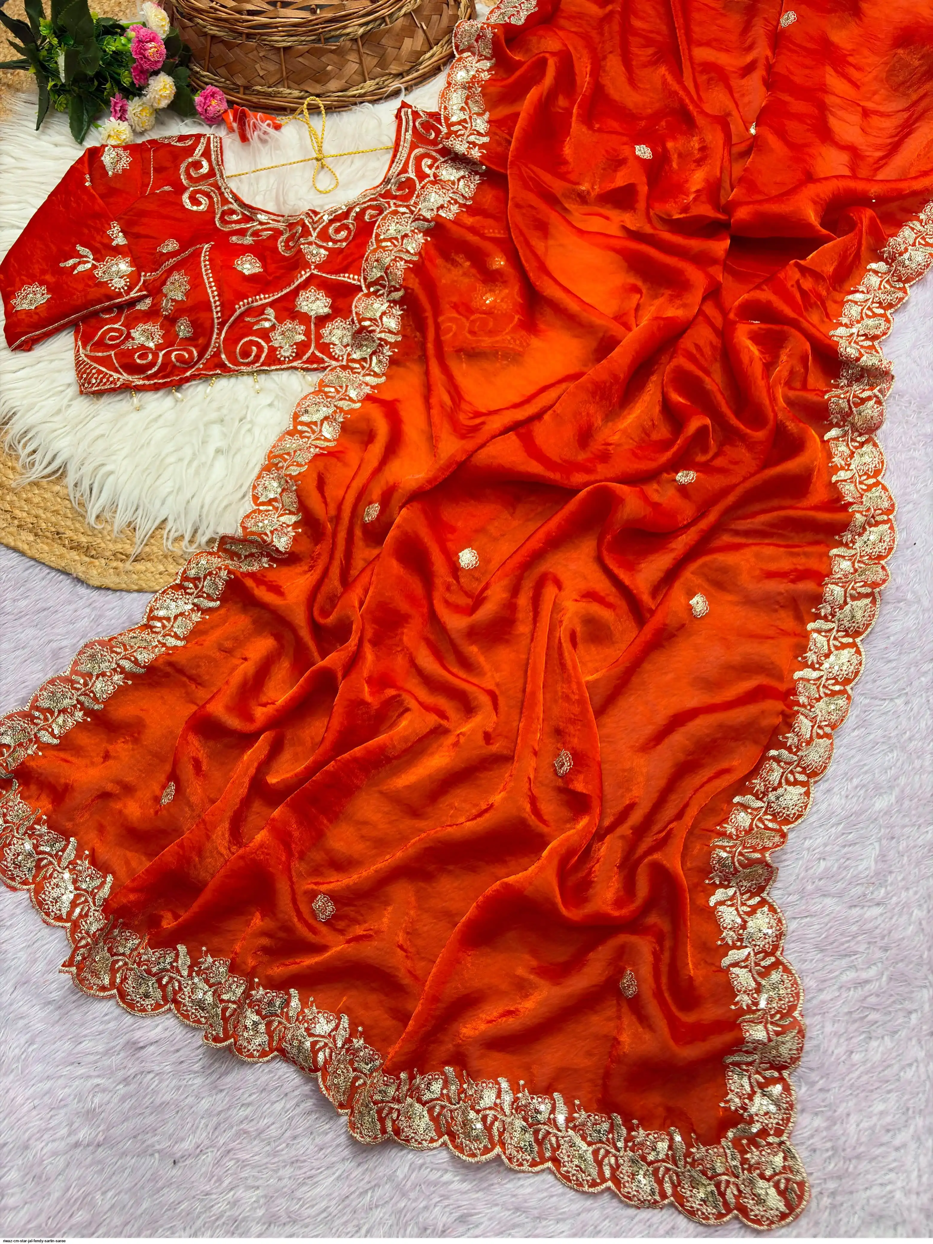 RIWAZ CM STAR JAL FENDY SARTIN SAREE 7