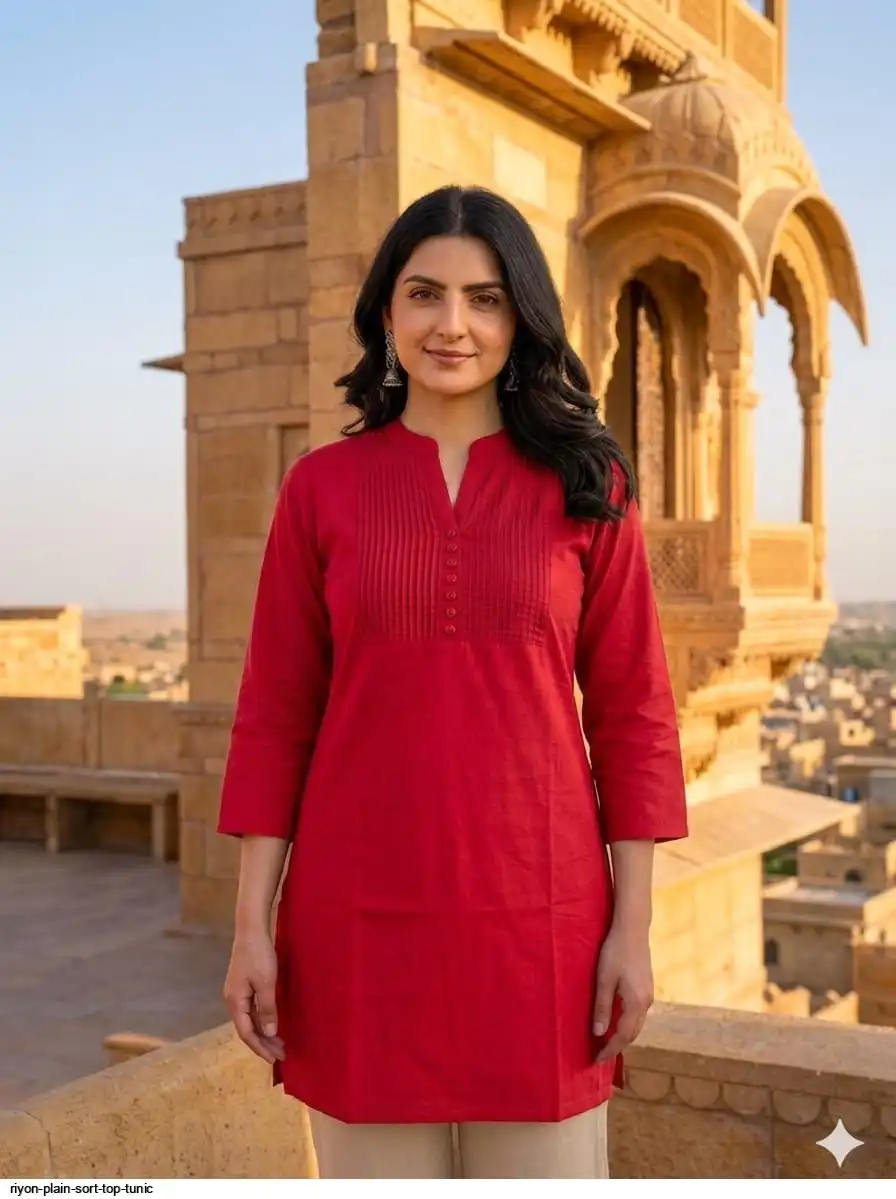 RIYON PLAIN SORT TOP TUNIC 4