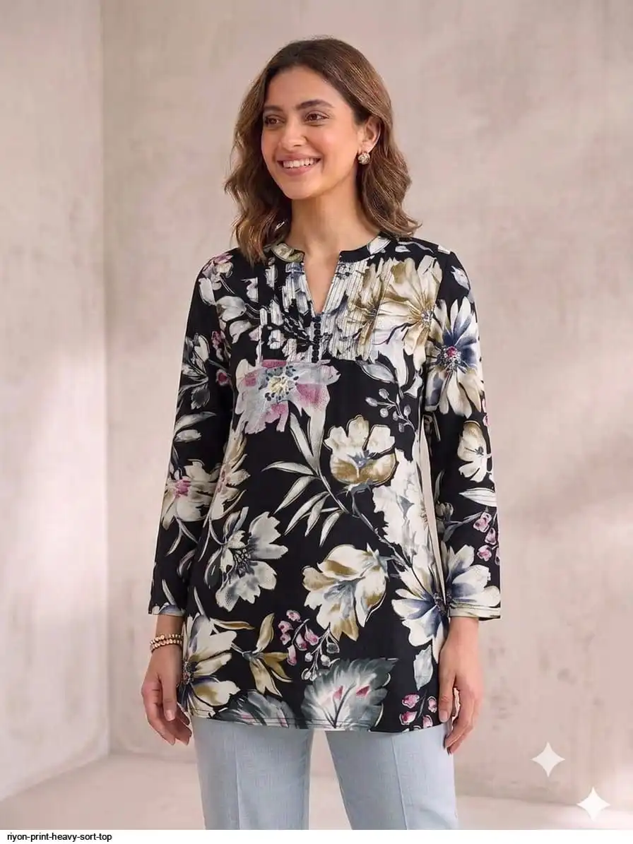 RIYON PRINT HEAVY SORT TOP 2