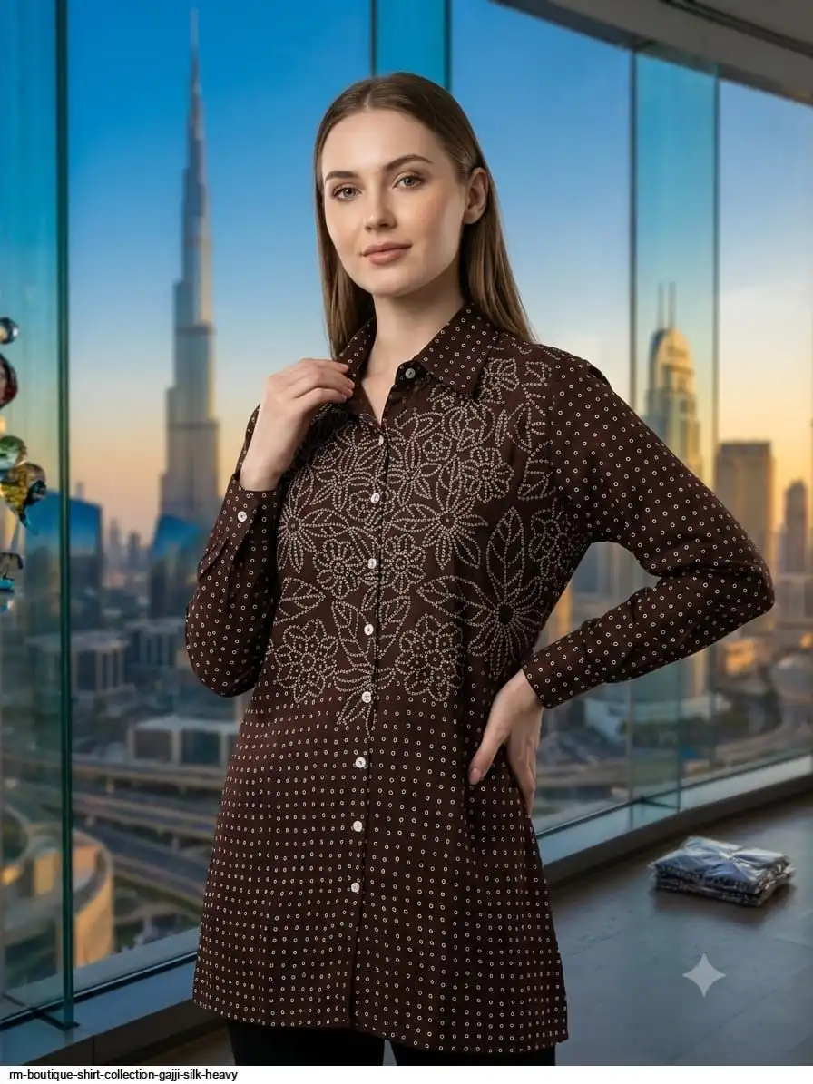 RM BOUTIQUE SHIRT COLLECTION GAJJI SILK HEAVY C