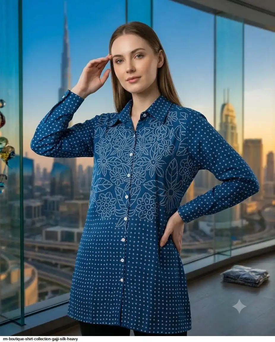RM BOUTIQUE SHIRT COLLECTION GAJJI SILK HEAVY B