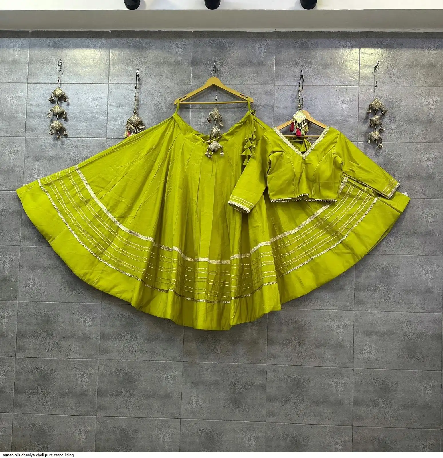 ROMAN SILK CHANIYA CHOLI PURE CRAPE LINING 3