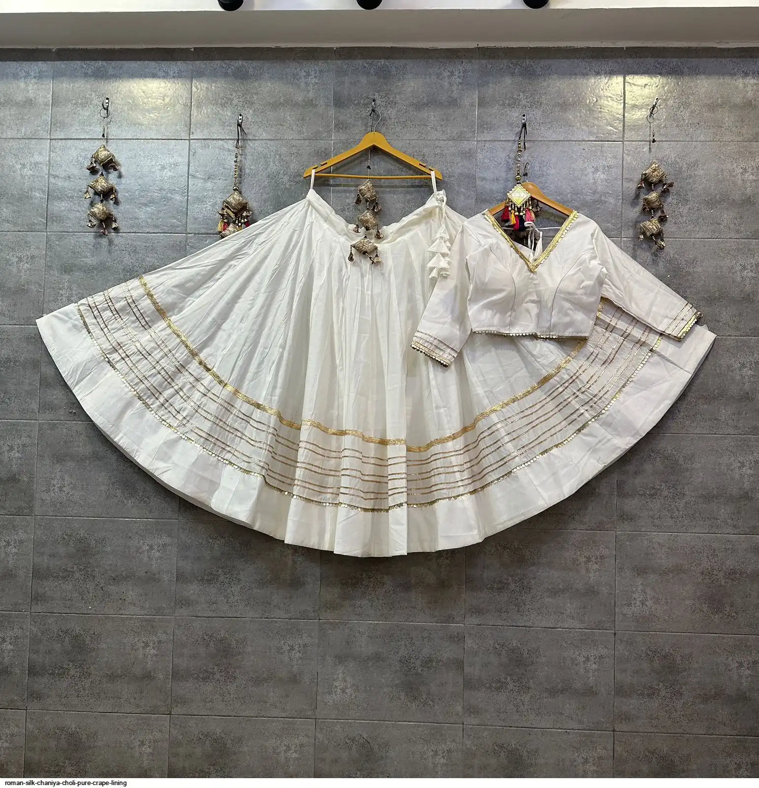ROMAN SILK CHANIYA CHOLI PURE CRAPE LINING 11