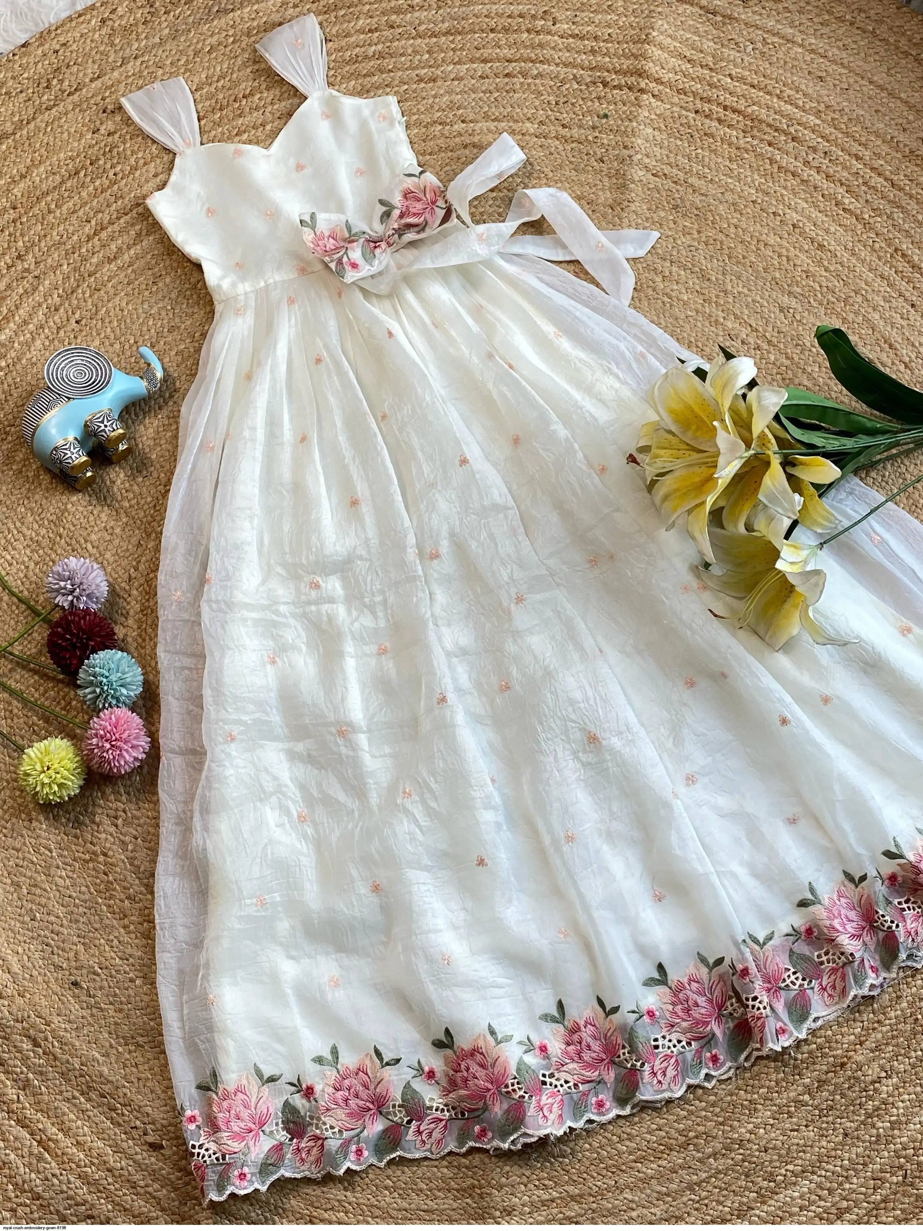 ROYAL CRUSH EMBROIDERY GOWN 8198 C