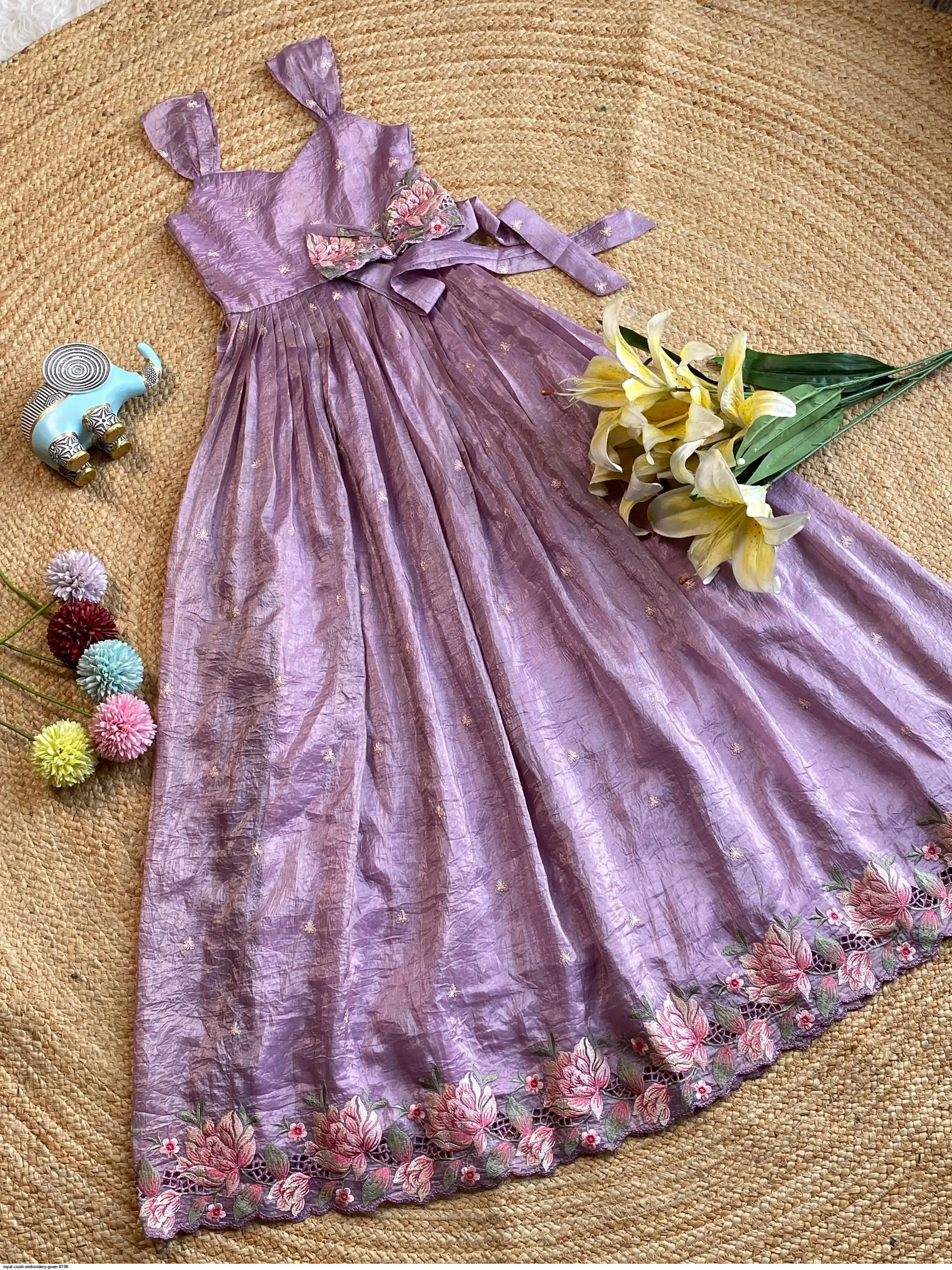 ROYAL CRUSH EMBROIDERY GOWN 8198 D