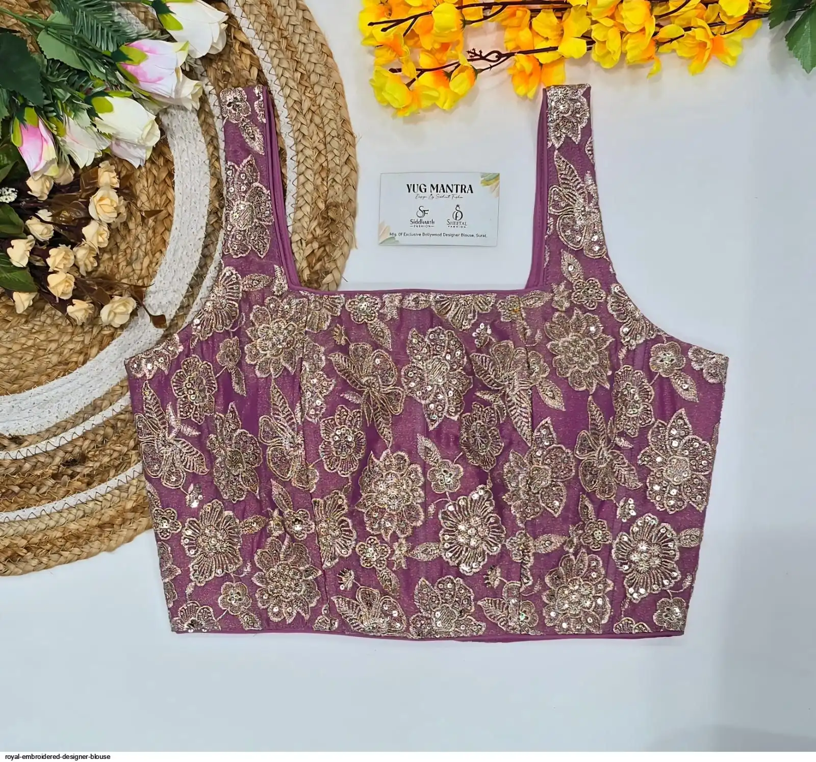 ROYAL EMBROIDERED DESIGNER BLOUSE H