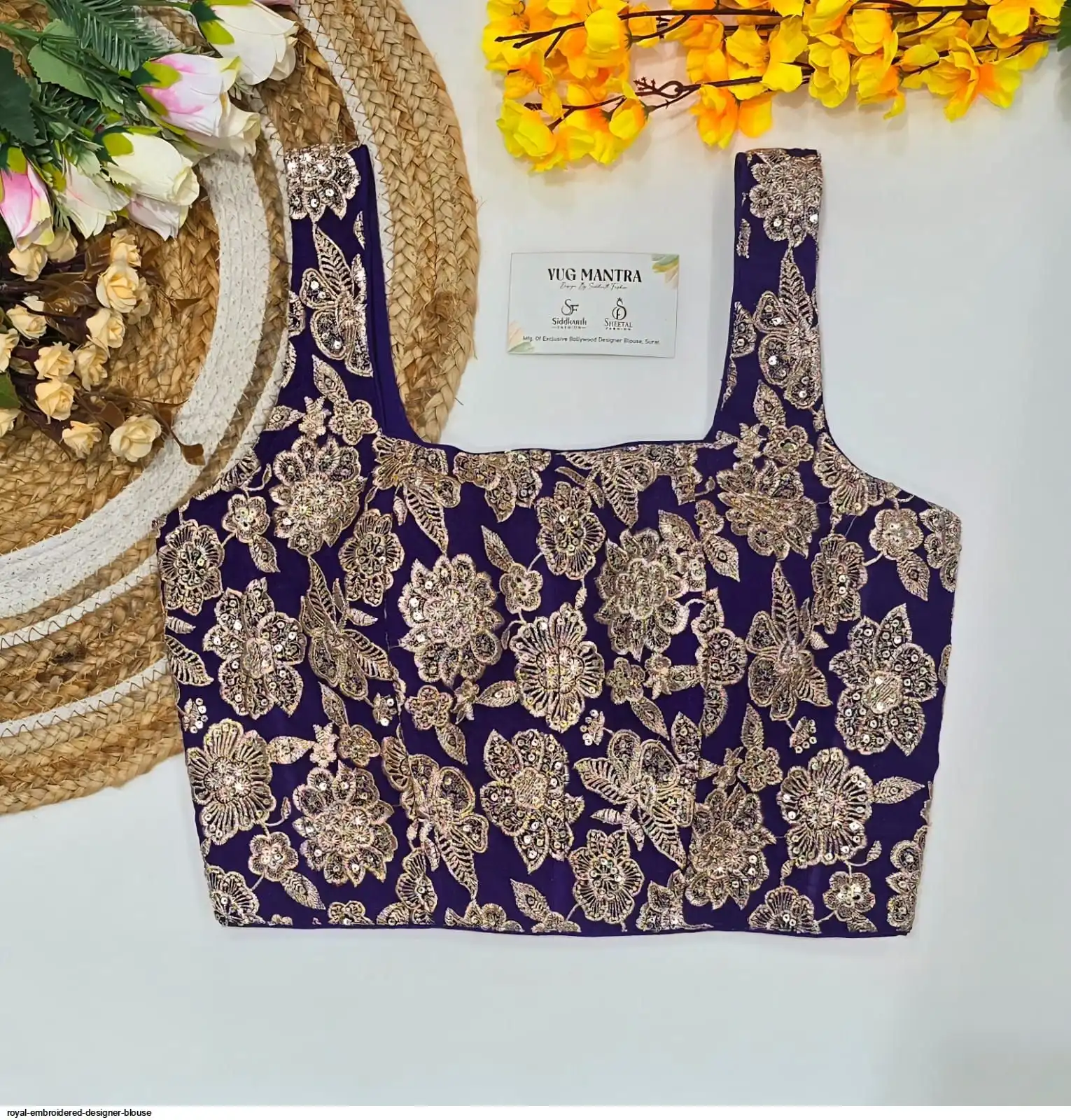 ROYAL EMBROIDERED DESIGNER BLOUSE F