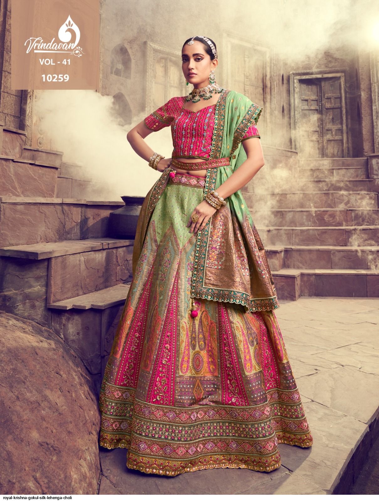 aahvan vol 2 heavy net designer lehenga choli manufacturer in surat