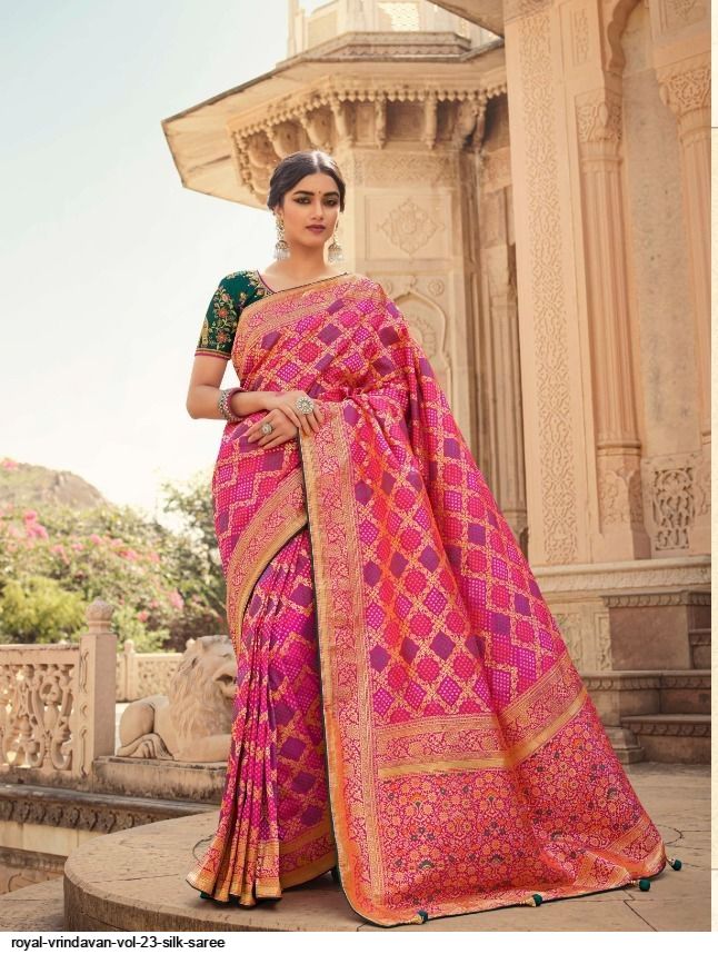 Designer Maroon Banarasi Silk Wedding Saree... | Saree wedding, Ruffles  fashion, Bridal saree