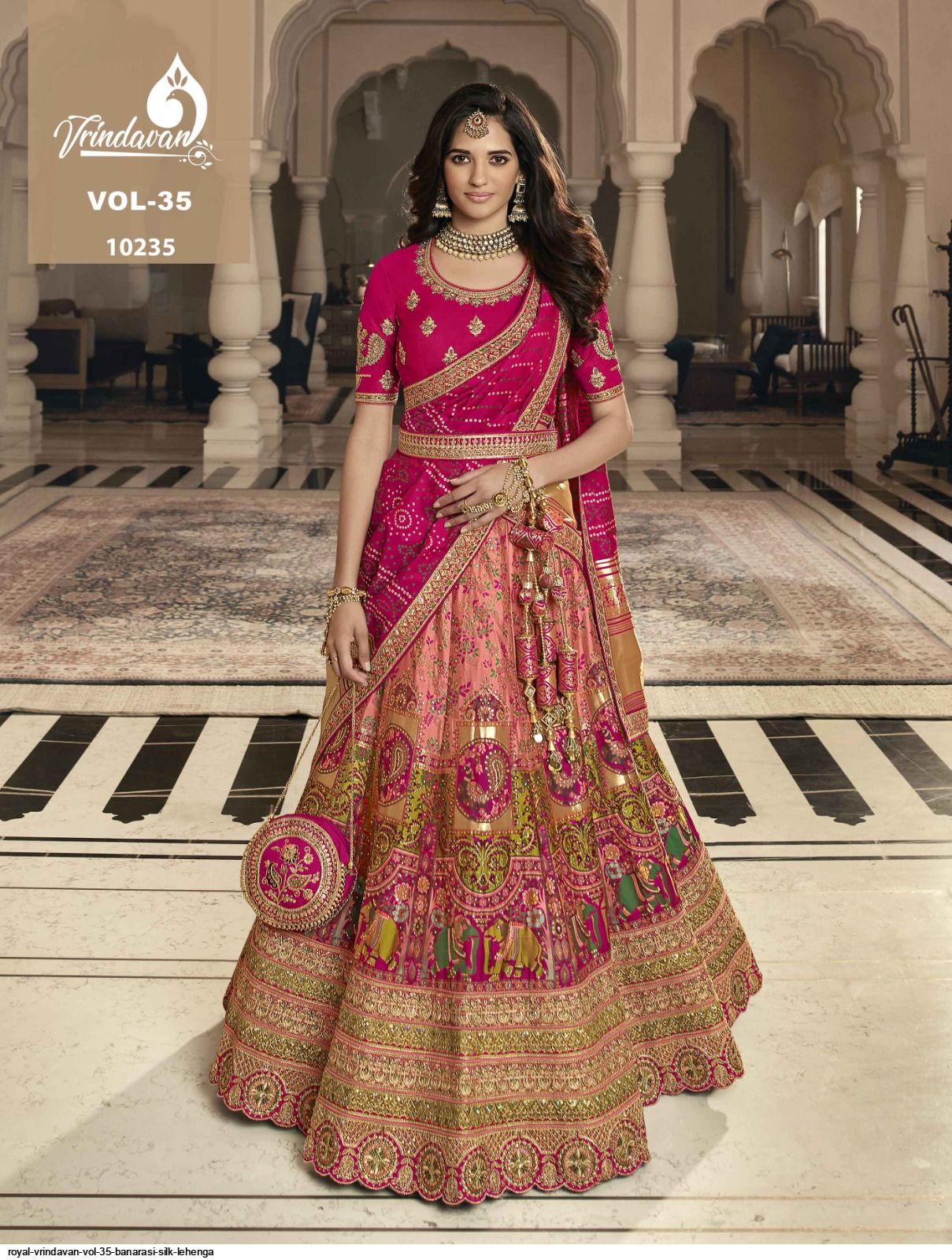 ROYAL VRINDAVAN VOL 35 BANARASI SILK LEHENGA