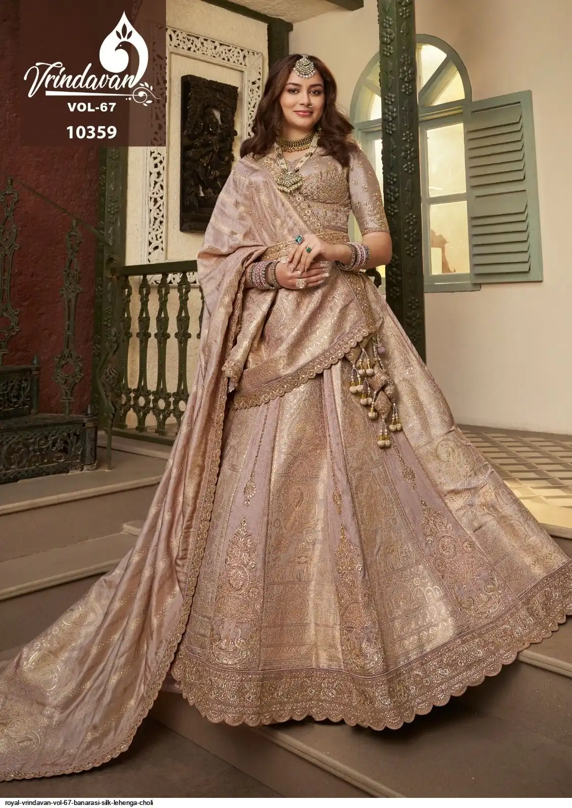 ROYAL VRINDAVAN VOL 67 BANARASI SILK LEHENGA CHOLI 10359