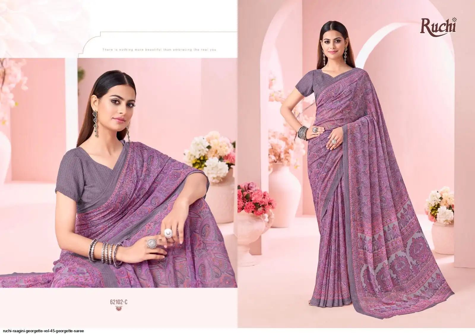 RUCHI RAAGINI GEORGETTE VOL 45 GEORGETTE SAREE 6