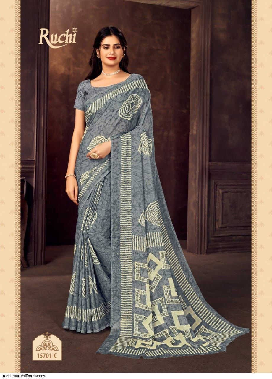 RUCHI STAR CHIFFON SAREES